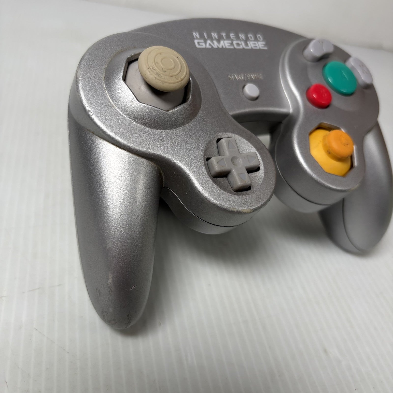 Nintendo GameCube Controller DOL-003 Silver Wired Original Official GC Accessory