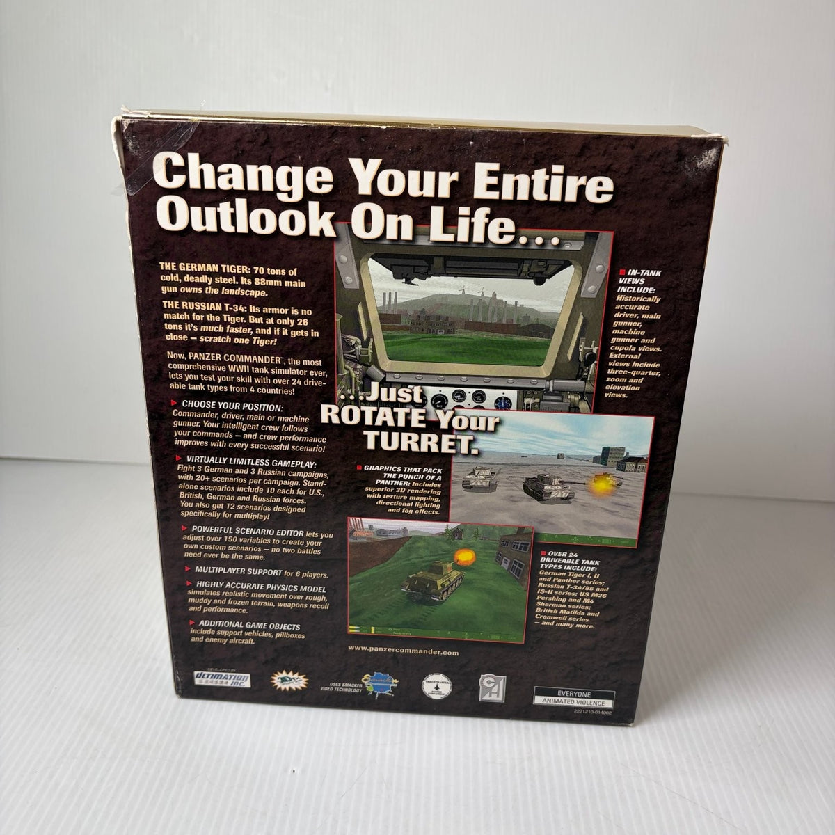 Panzer Commander Windows 95 Big Box PC Video Game WWII Tank Simulator