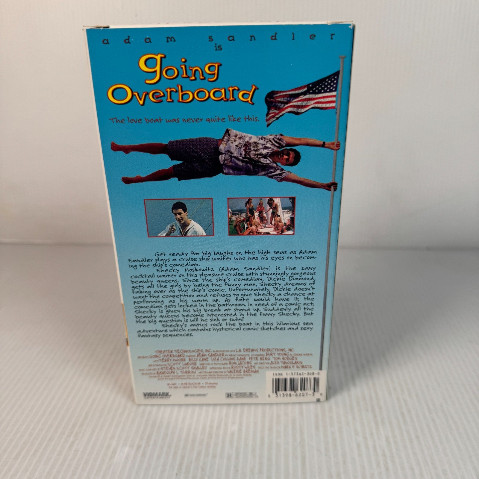 Going Overboard Adam Sandler 1995 Comedy Movie VHS Tape
