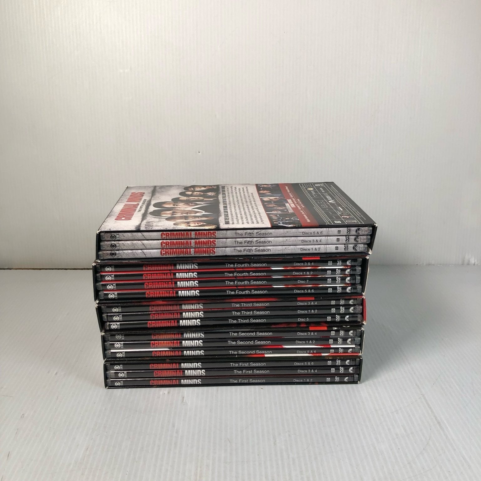 Criminal Minds Seasons 1-5 DVD Set Joe Mantegna Thomas Gibson TV Series Crime