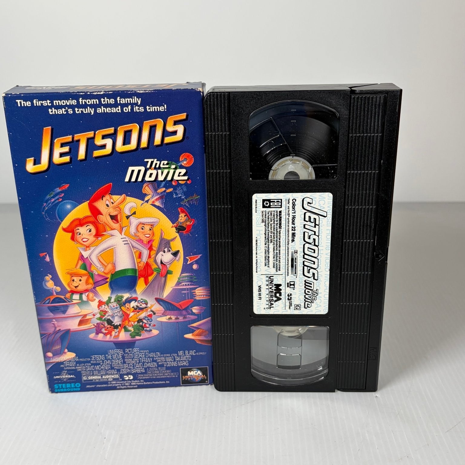 Jetsons: The Movie VHS 1990 Animated Sci-Fi Tiffany MCA Universal Home Video