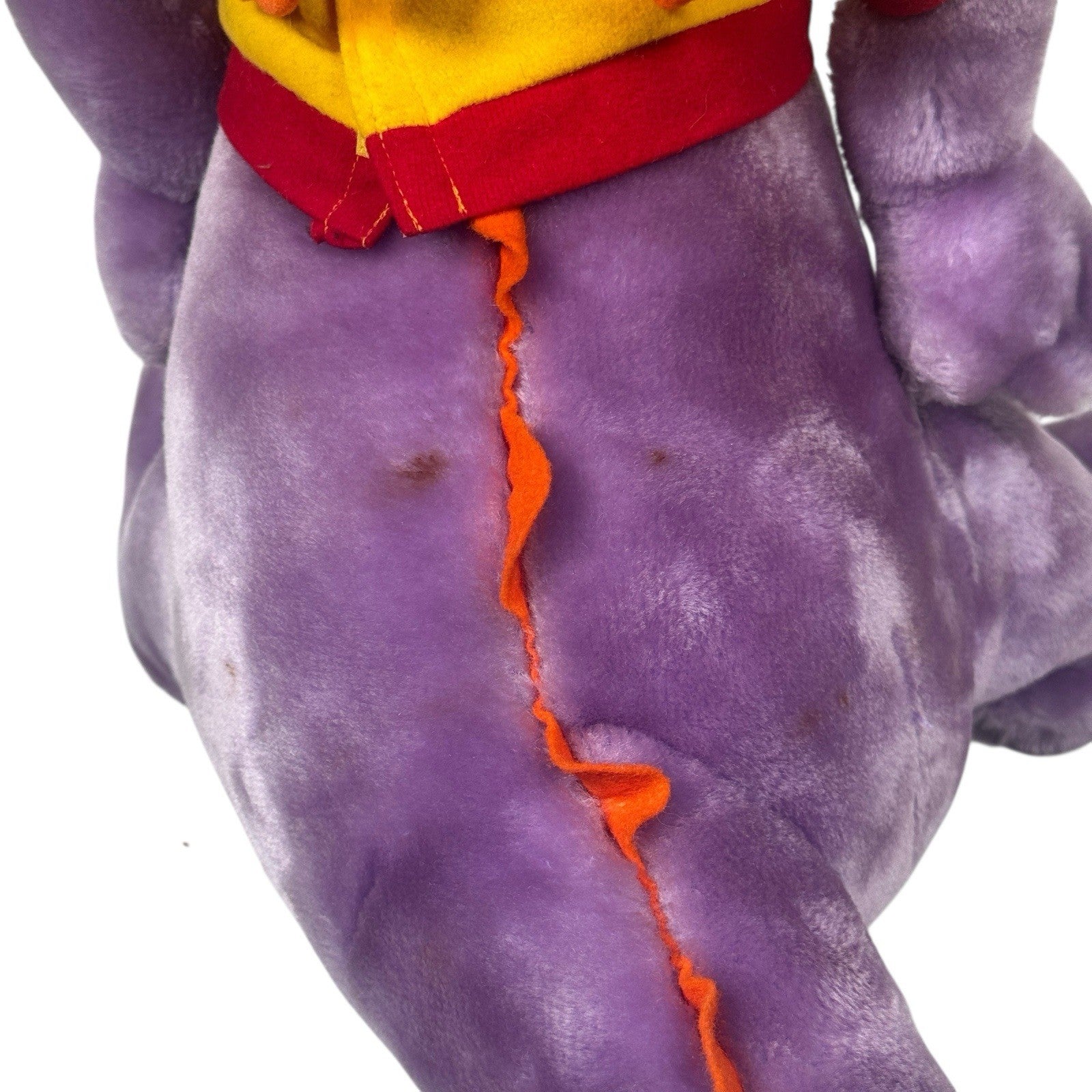 Vintage 1982 Disney World Epcot Center Figment Dragon 18" Stuffed Plush w/shirt