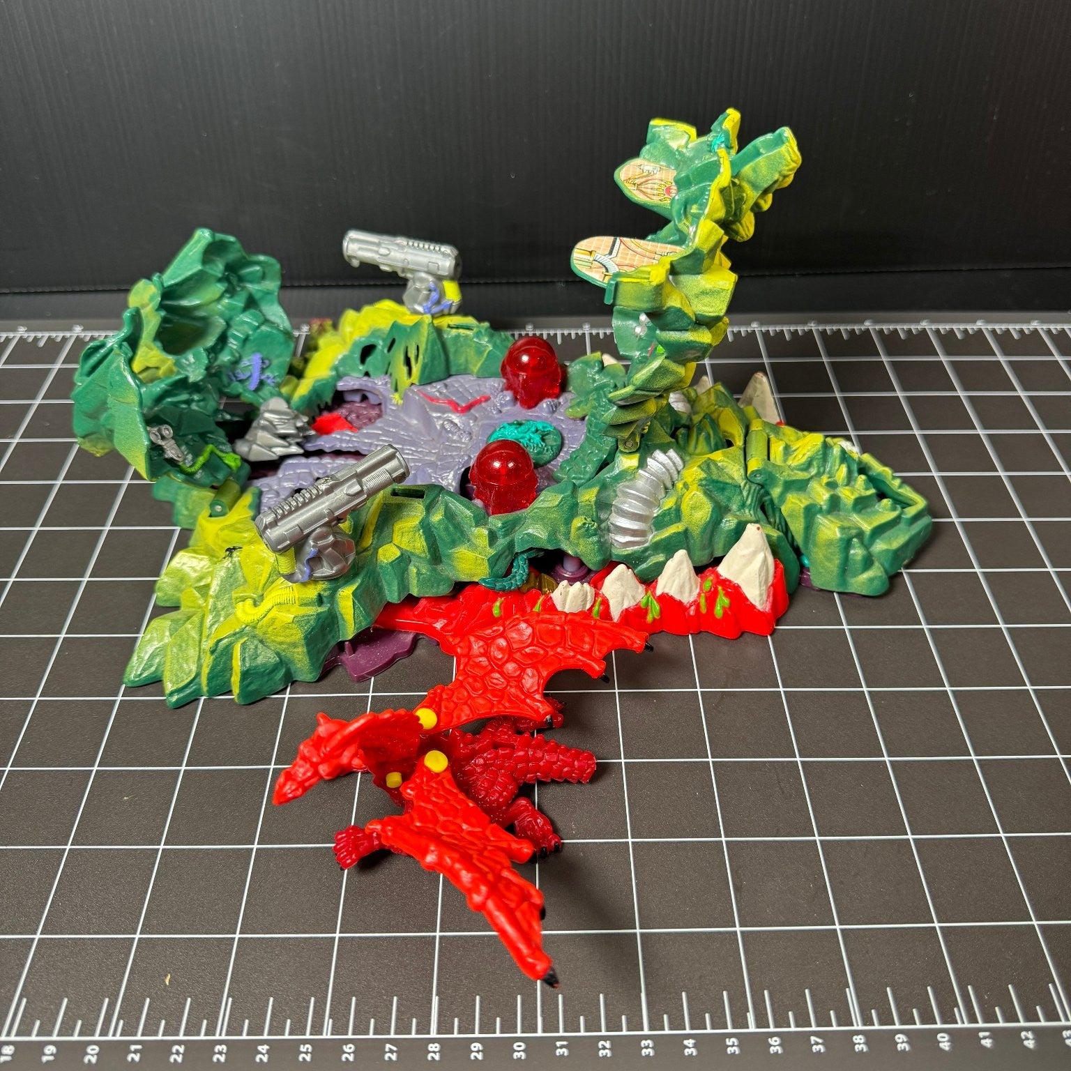 Mighty Max Playset Lot Incomplete with Dragon Island & Blast Magus As Is