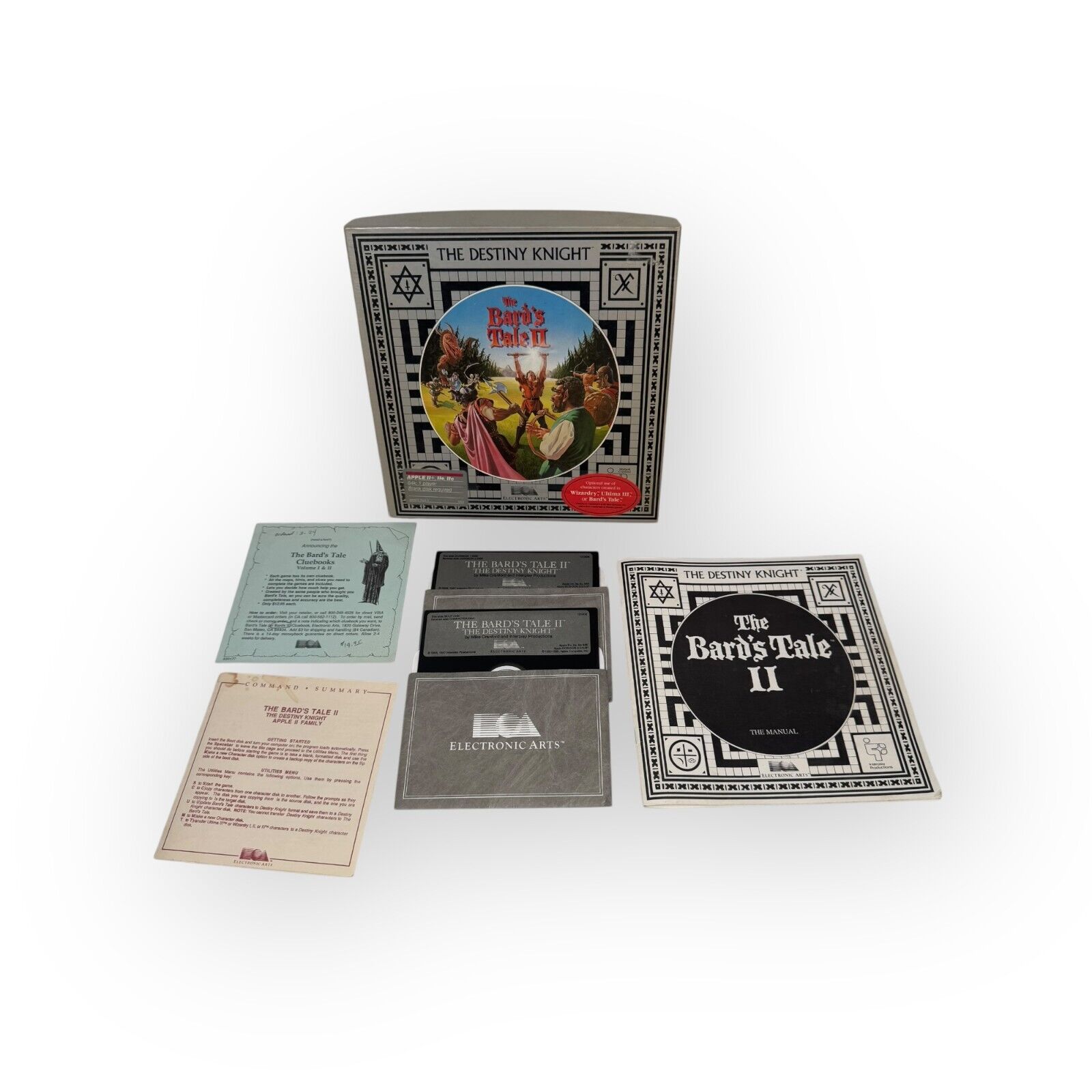 The Bard's Tale II The Destiny Knight Apple II+ Game CIB Character Conversion