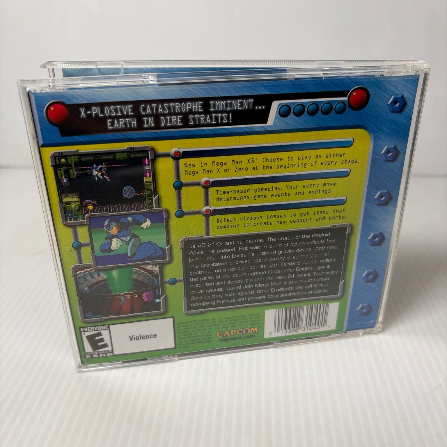 Mega Man X5 PC Video Game Capcom Windows 95 98 Retro Action Platformer