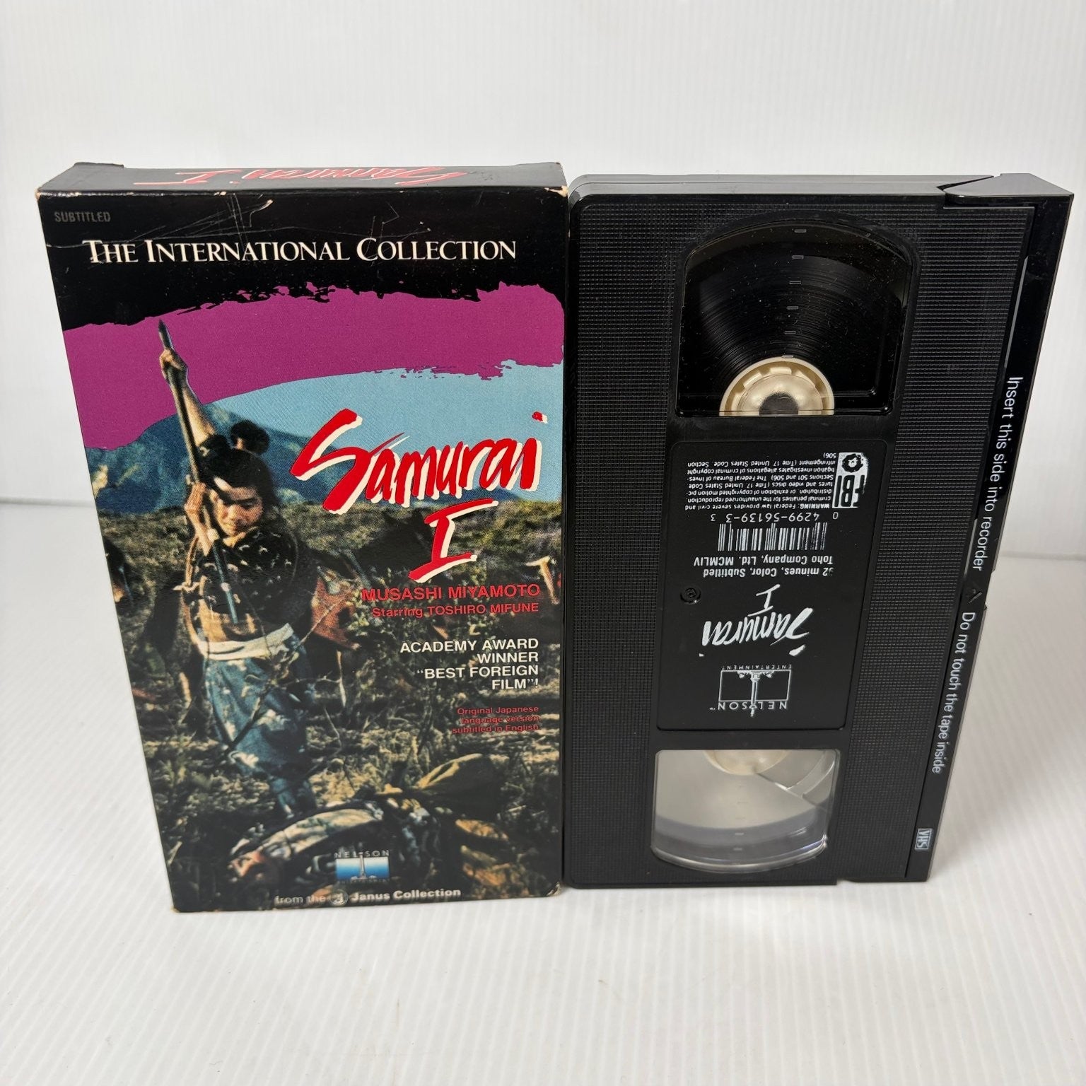 Samurai I VHS 1954 Japanese Action Adventure Toshiro Mifune Nelson