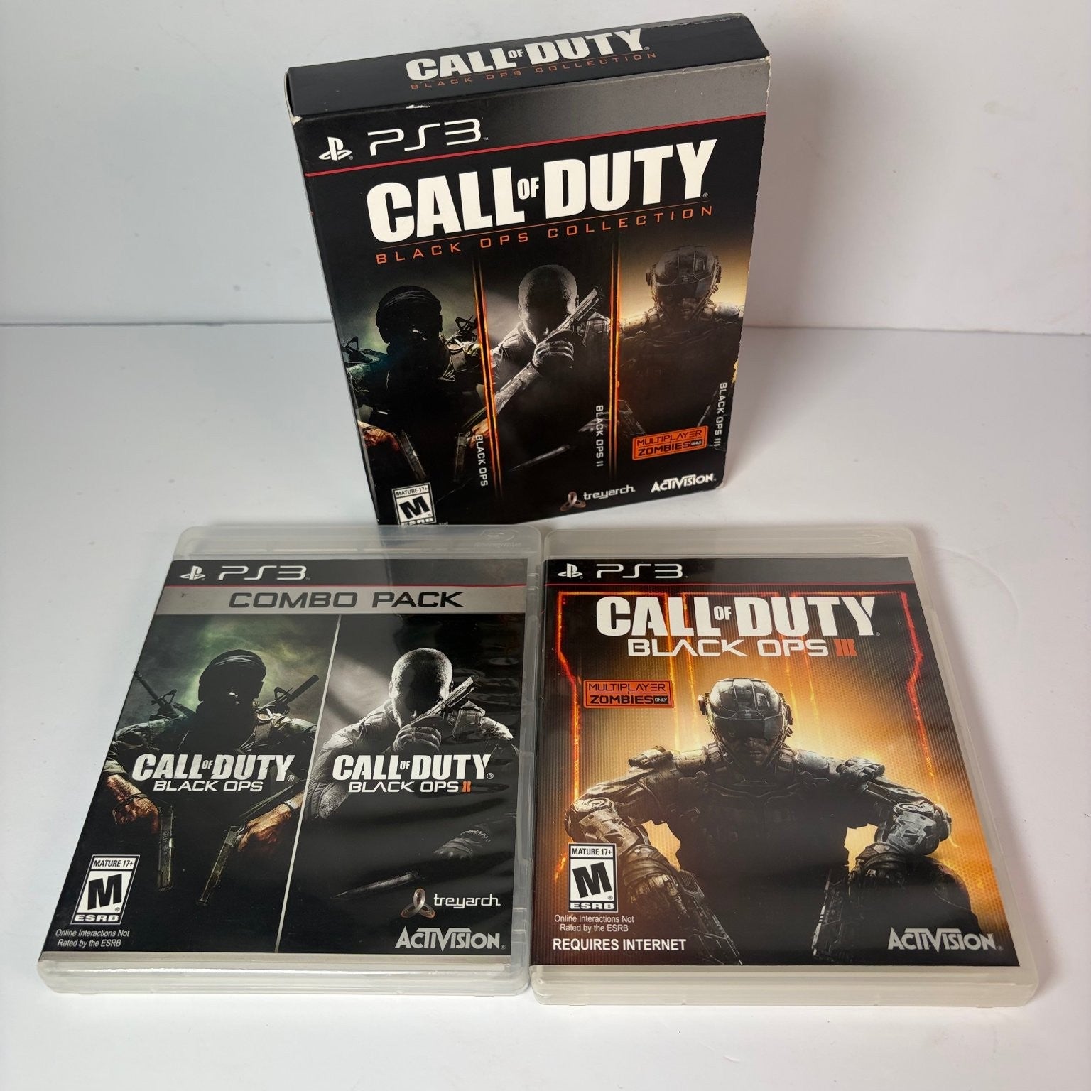 Call of Duty Black Ops Collection PS3 PlayStation 3 (Black Ops, II, III) FPS