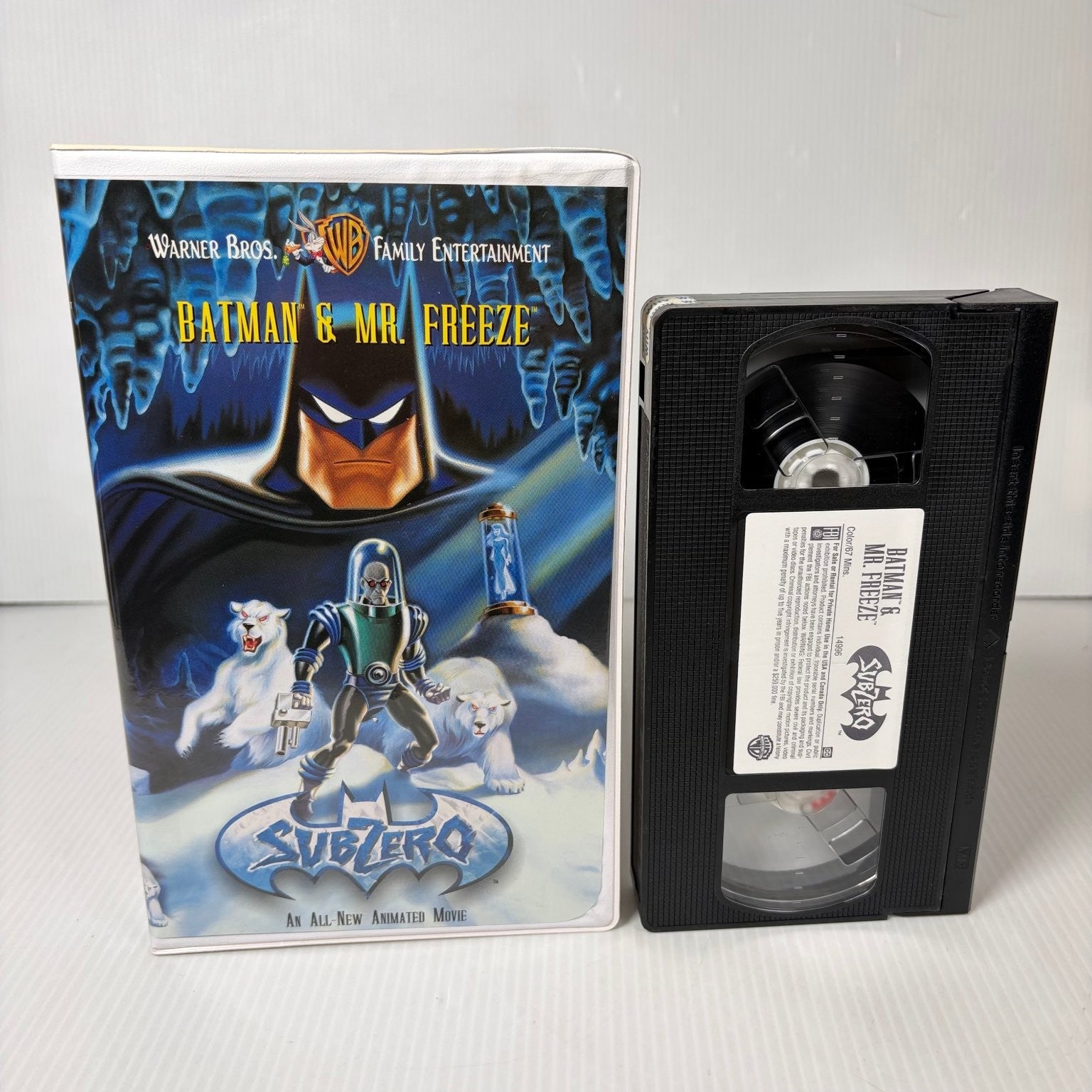 Batman & Mr. Freeze: SubZero VHS 1998 Animated Movie Warner Bros.