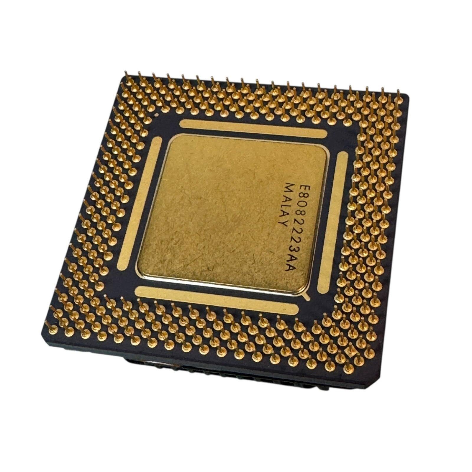 Intel Pentium Overdrive 83 Processor 03811S Retro Gold CPU Chip 109X4405H6J05