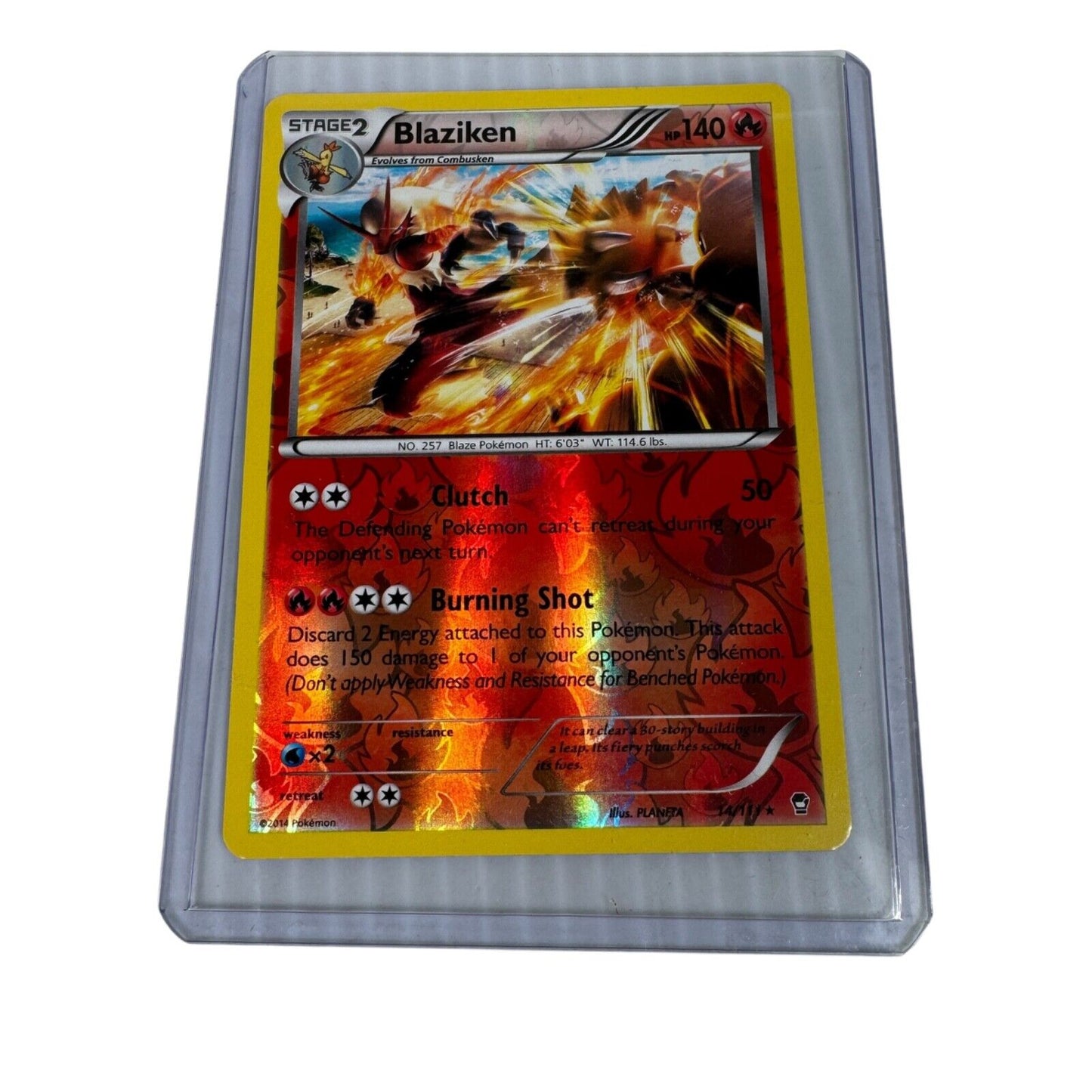 Blaziken 14/111 HOLO XY Furious Fists Pokemon MP