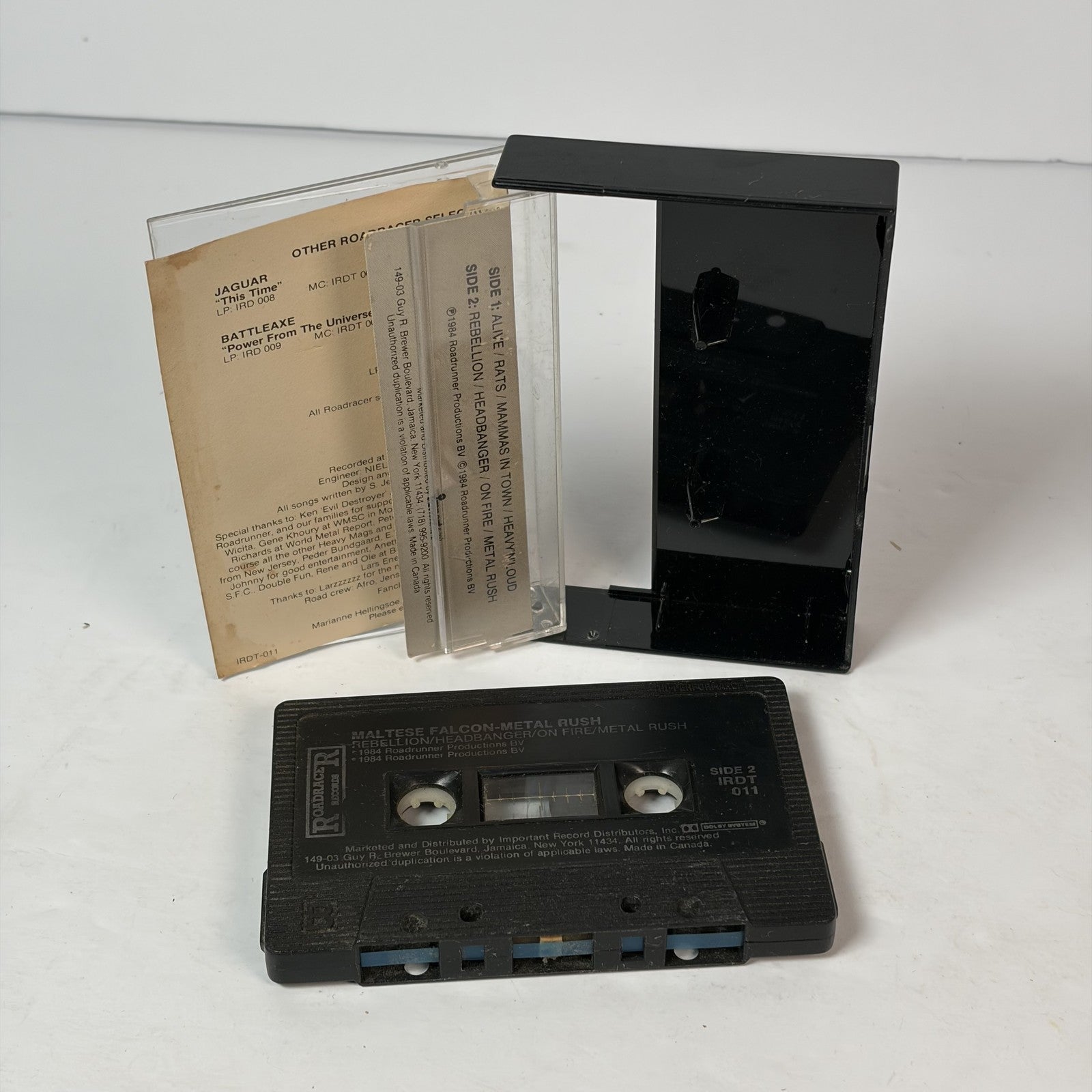 Maltese Falcon Metal Rush Cassette Tape 1984 Roadrunner Records CrO2 Heavy Metal