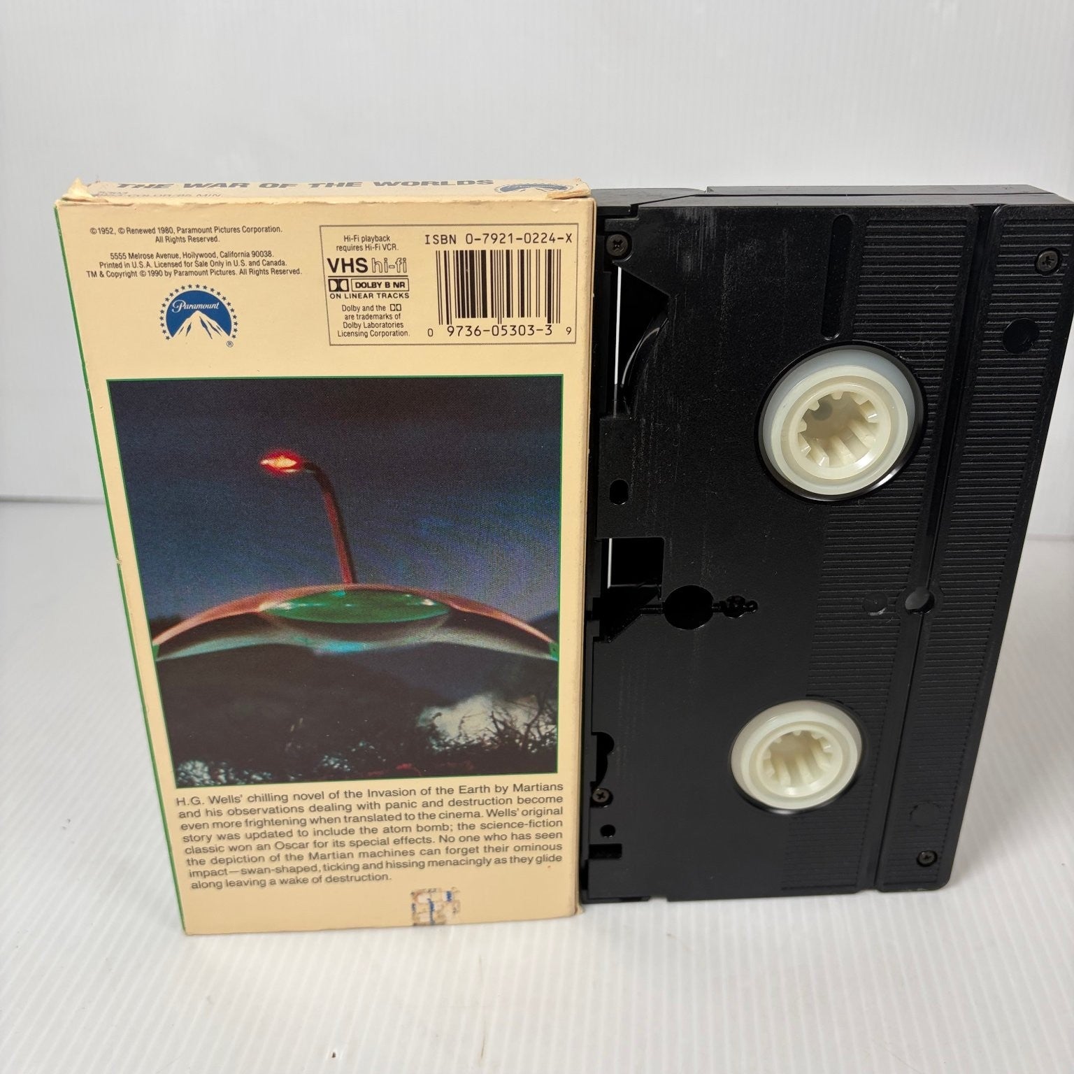 The War of the Worlds VHS 1953 Sci-Fi Classic Paramount Pictures
