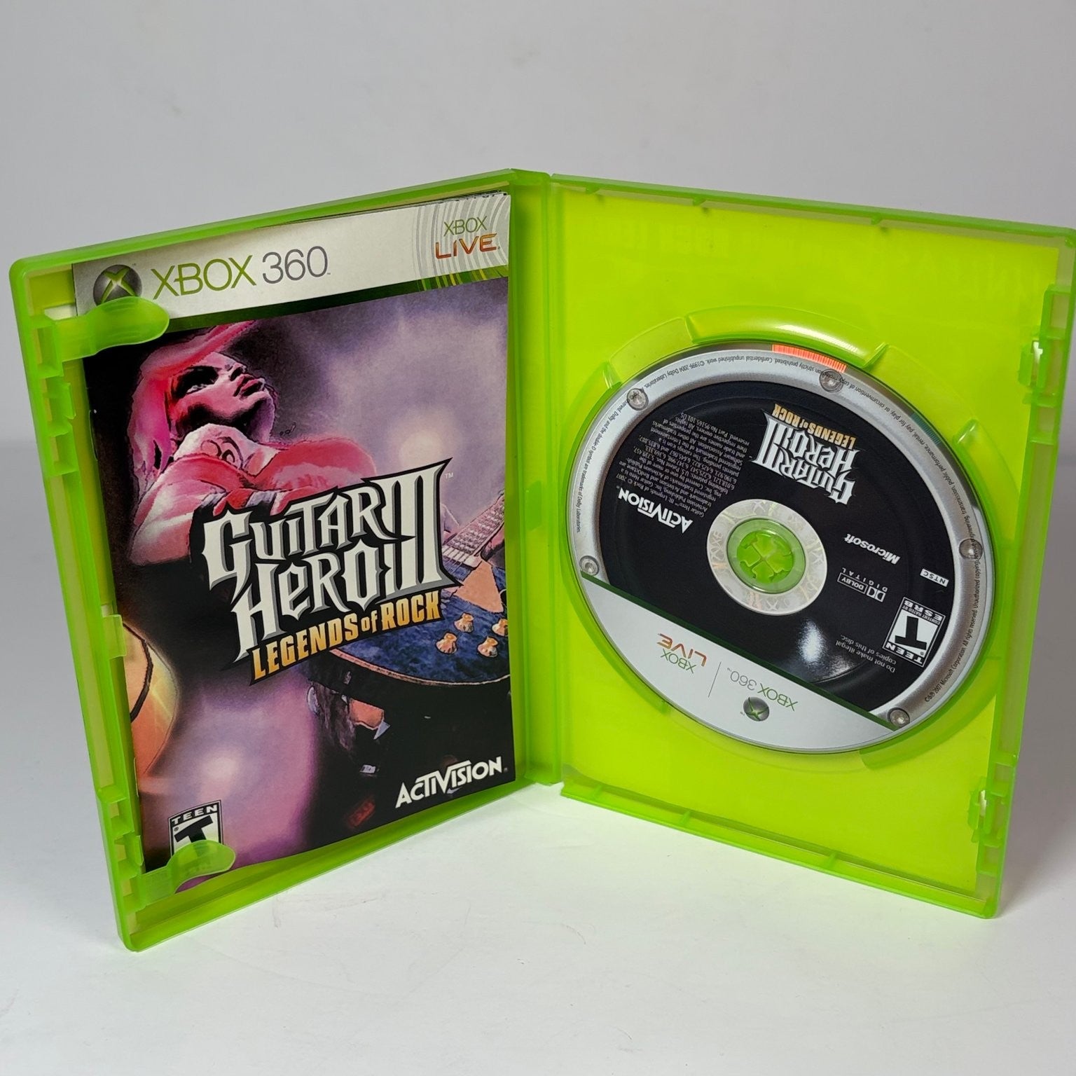 Guitar Hero III: Legends of Rock - Microsoft Xbox 360 - Complete w/ Manual