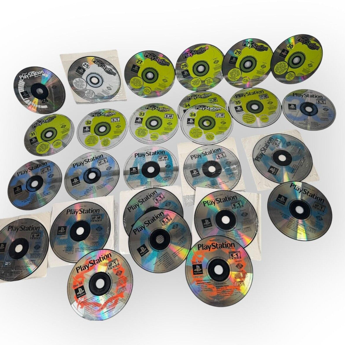 26 Playstation Magazine Demo Discs 24-25 27-37 39-41 43-48 52 54 Scratched As Is