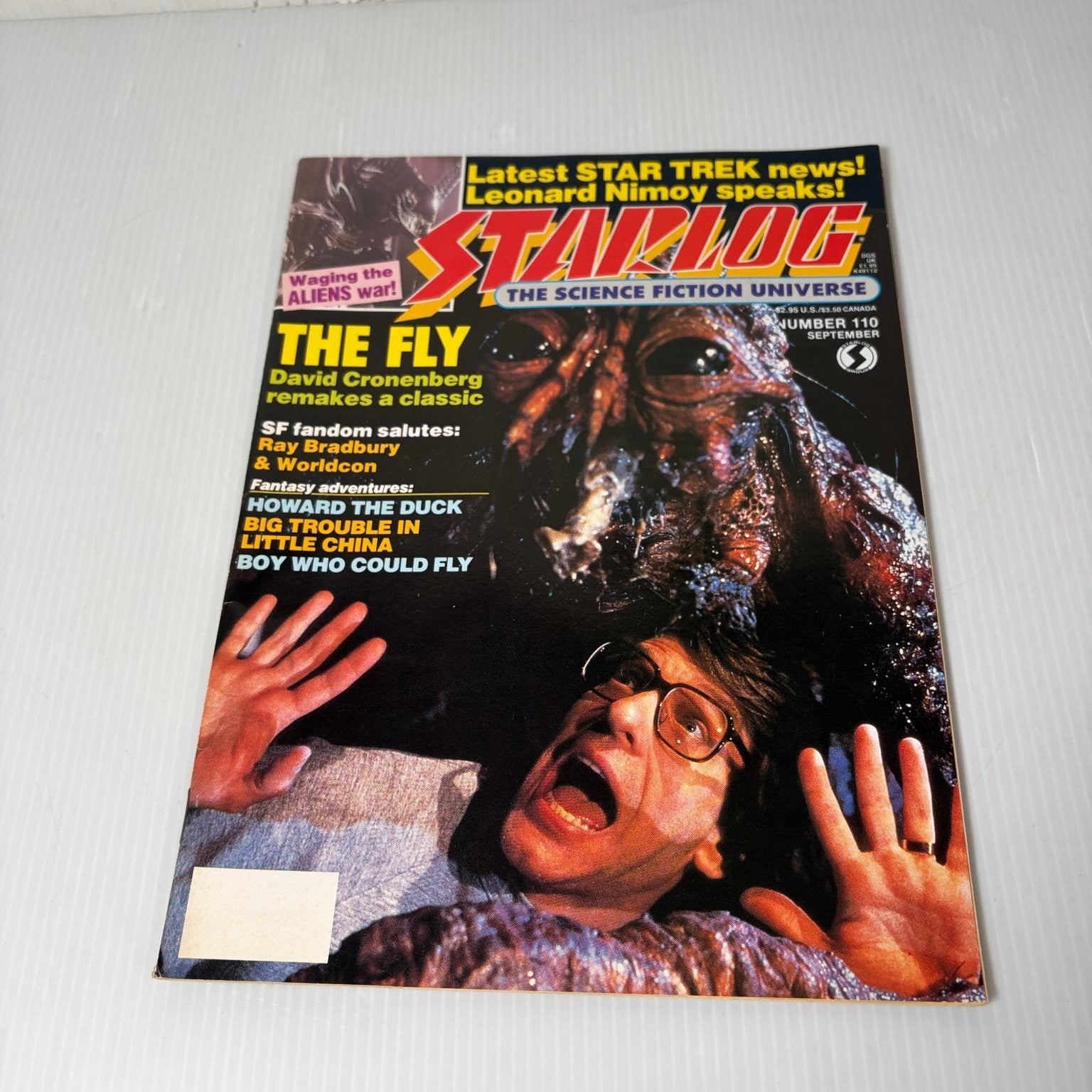 STARLOG Magazine September 1986 The Fly Star Trek Howard the Duck Sci-Fi