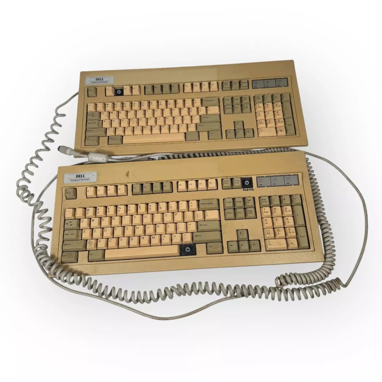 Dell Enhanced Keyboard Vintage 5 Pin E78722 Mechanical Untested As Is For Parts