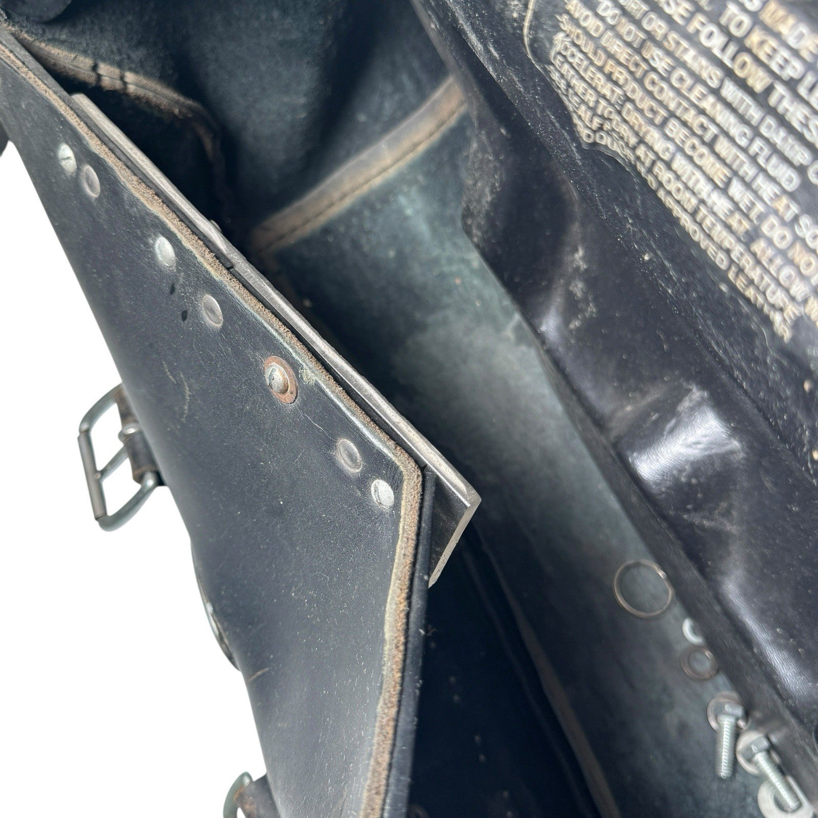 Vintage Harley-Davidson Leather Softail Saddlebags Studded Made in USA