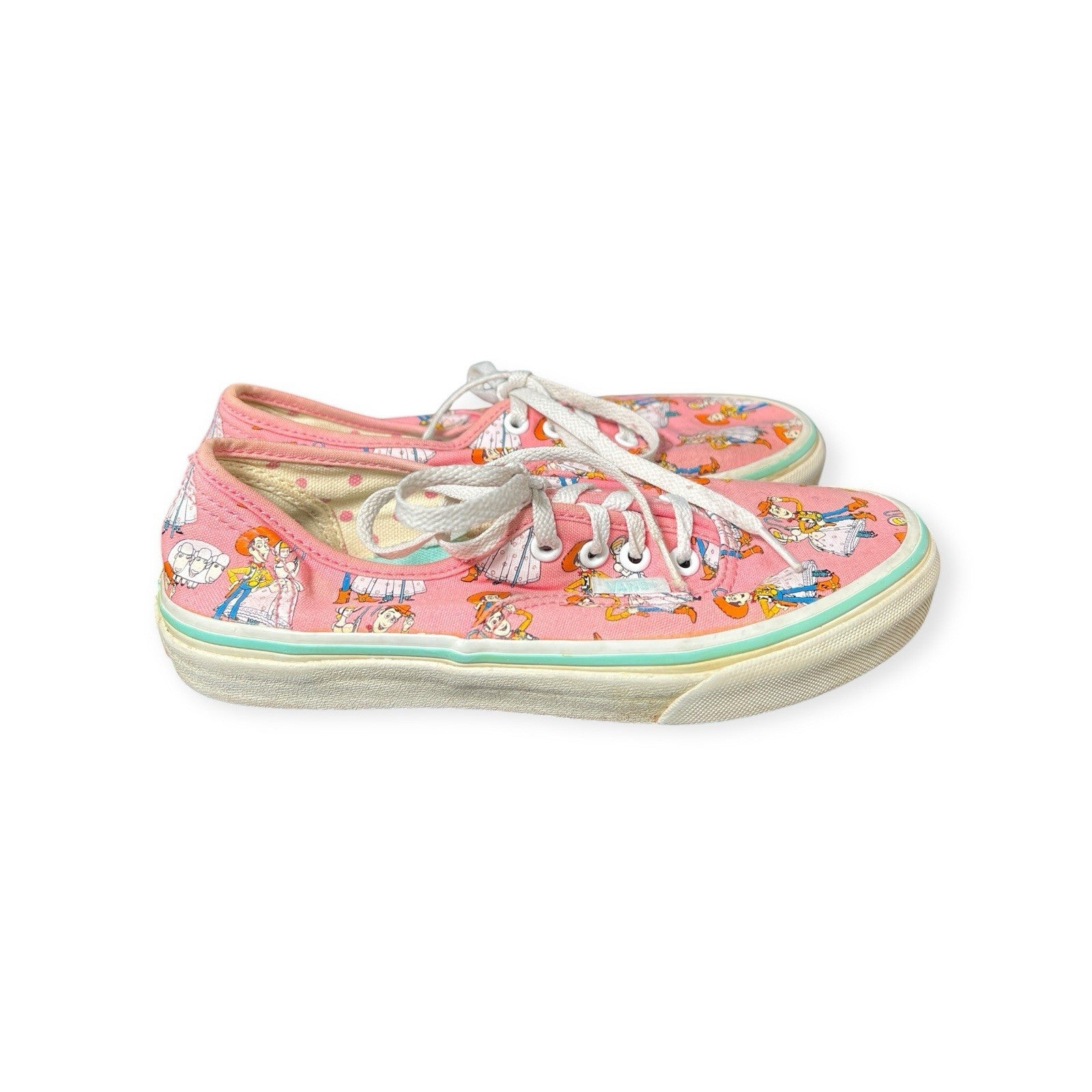 Vans Disney Pixar Toy Story Bo Peep Andy Shoes Kids Size 3 Pink (EUR 34)