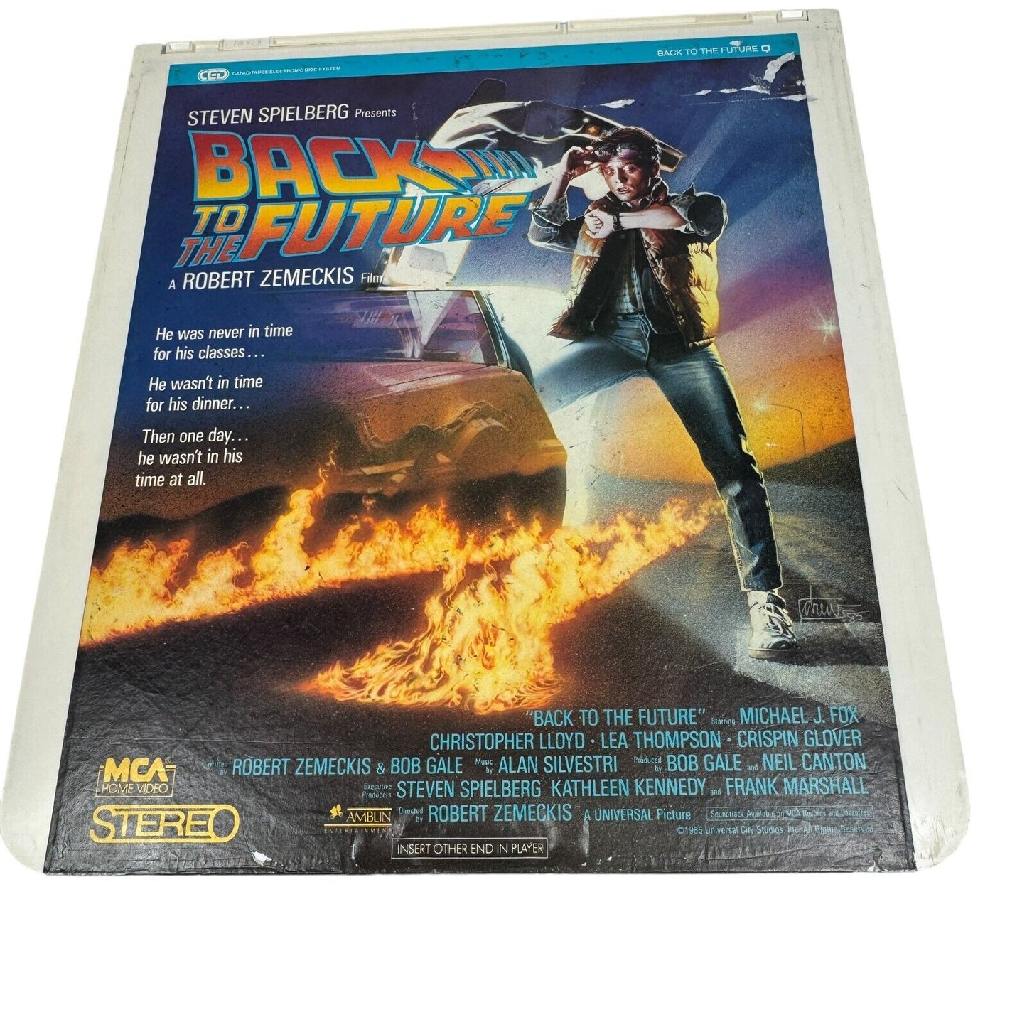 Back To The Future CED RCA SelectaVision Video Disc