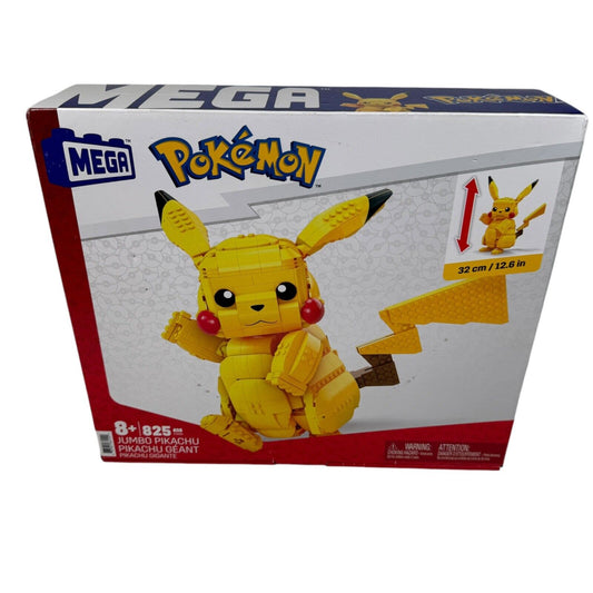 MEGA Pokémon Jumbo Pikachu Building Set - 825pcs 12.6 Inches Tall