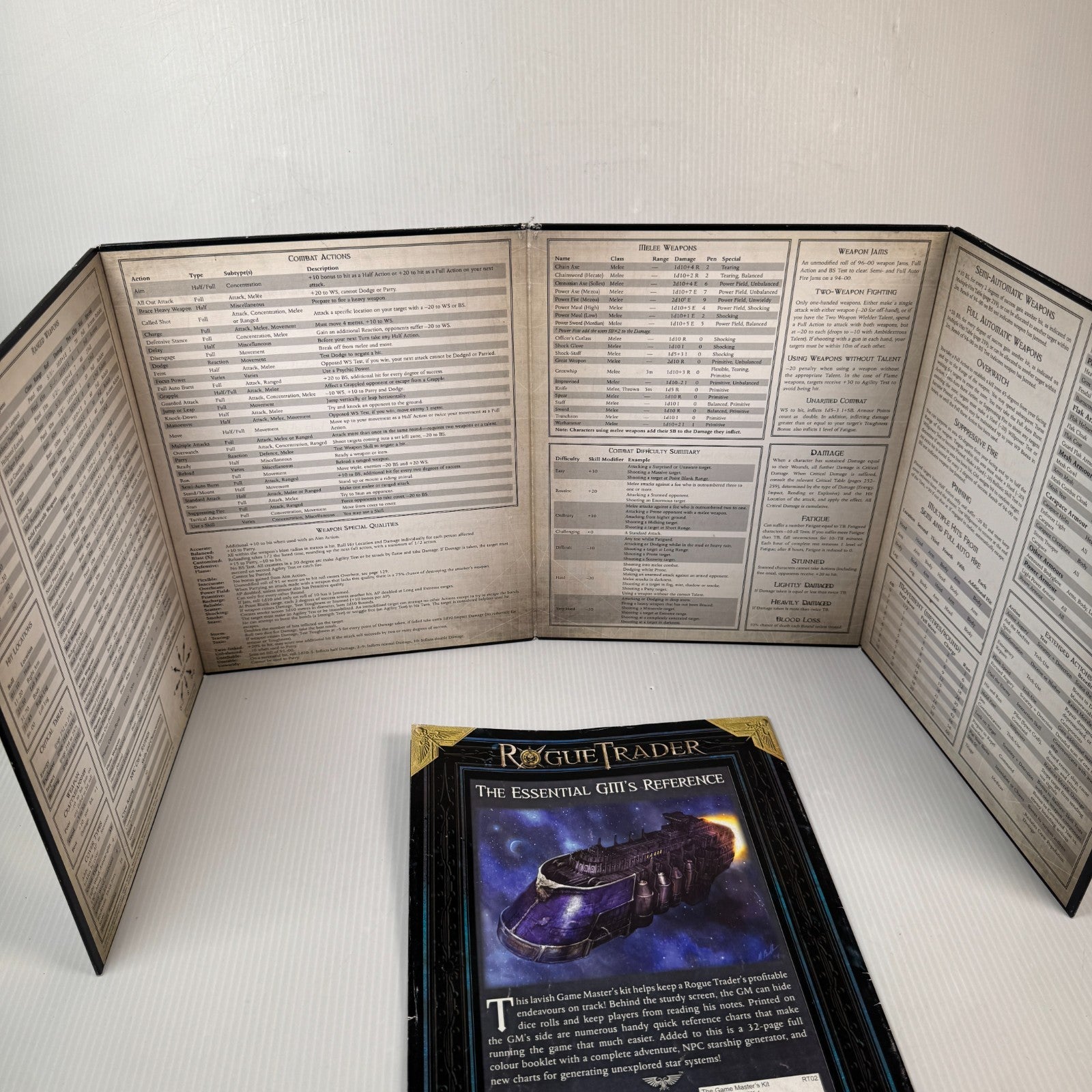 Warhammer 40K Rogue Trader RPG The Game Master’s Kit With Screen Fantasy Flight