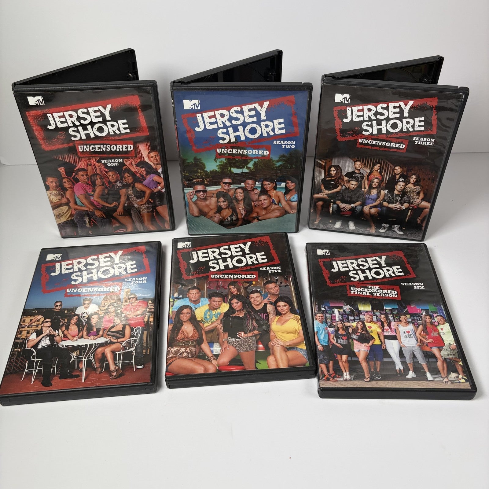 Jersey Shore Uncensored DVD Seasons 1-6 Complete Series Lot MTV Reality TV Show
