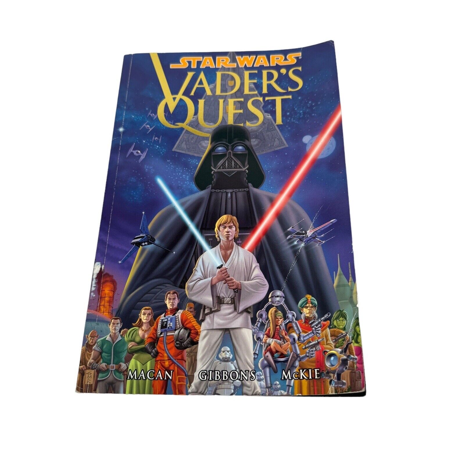 Star Wars Vader's Quest by Darko Macan (1999, Trade Paperback) with Poster