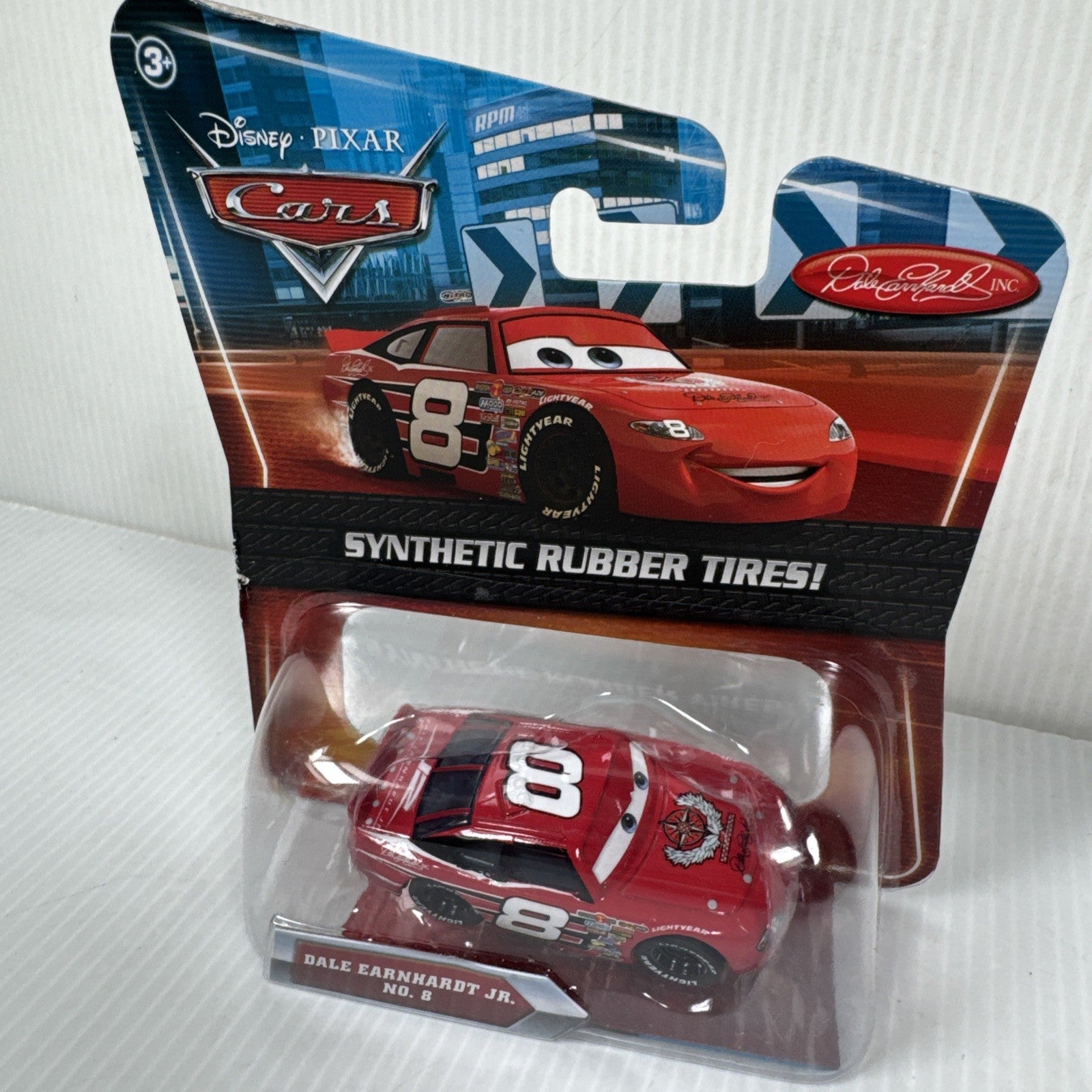 Disney Pixar Cars Synthetic Rubber Tires Dale Earnhardt Jr. # 8 Die-Cast Model
