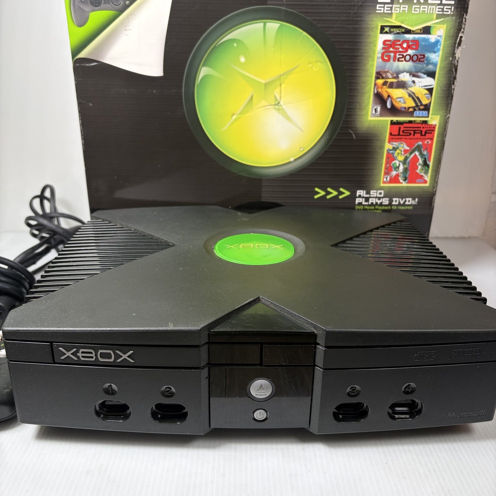 Microsoft Xbox Original Console System in Original Box Tested & Working