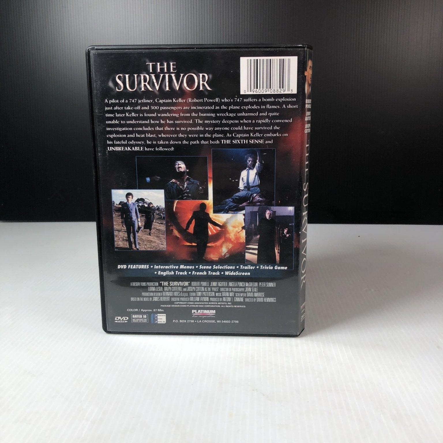 The Survivor DVD 1981 Robert Powell Thriller Supernatural Mystery