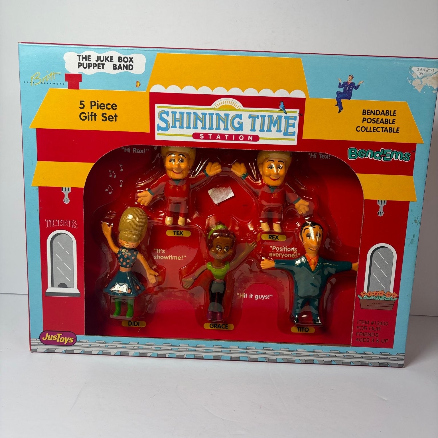 Vintage Shining Time Station Juke Box Puppet Band 5 Pc Gift Set Justoys BendEms