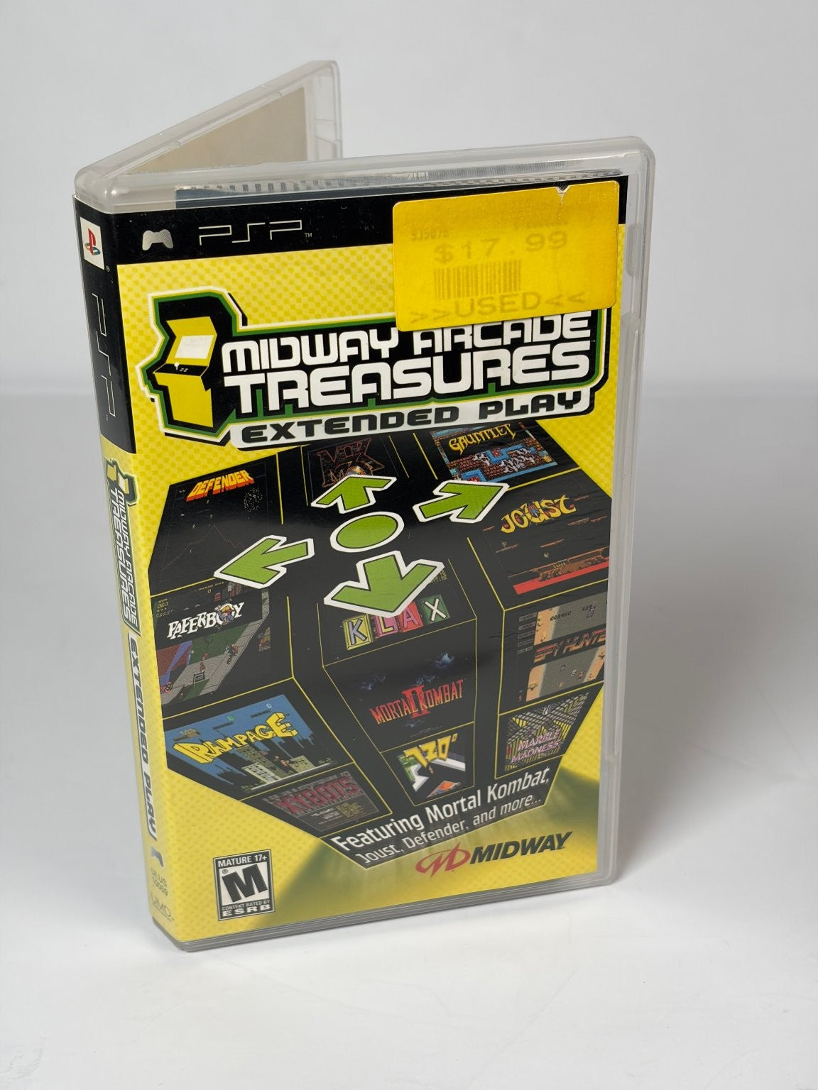 Midway Arcade Treasures Extended Play PSP Game Classic Arcade Complete CIB