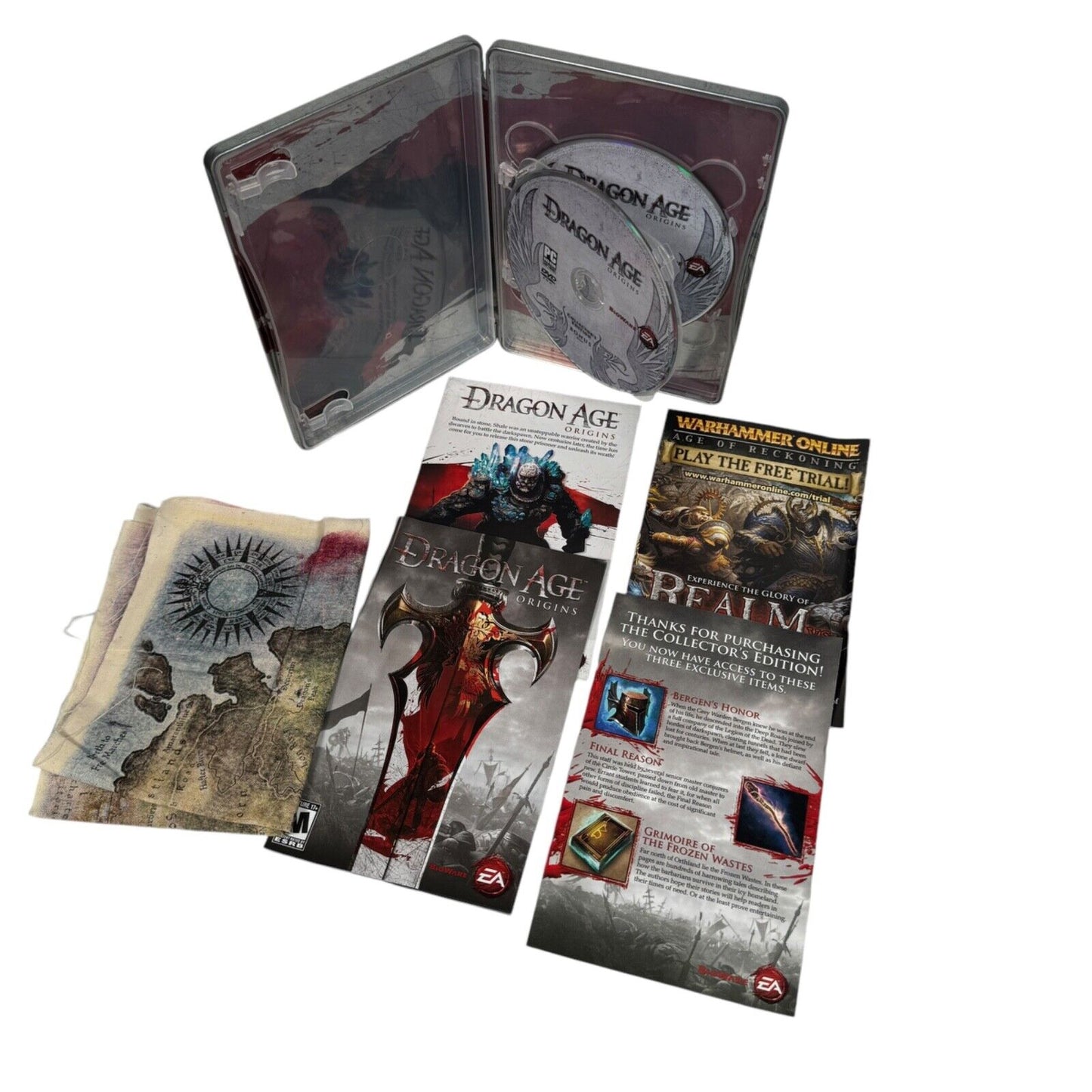 Dragon Age Origins Collector's Edition PC Steelbook CIB w/ Map