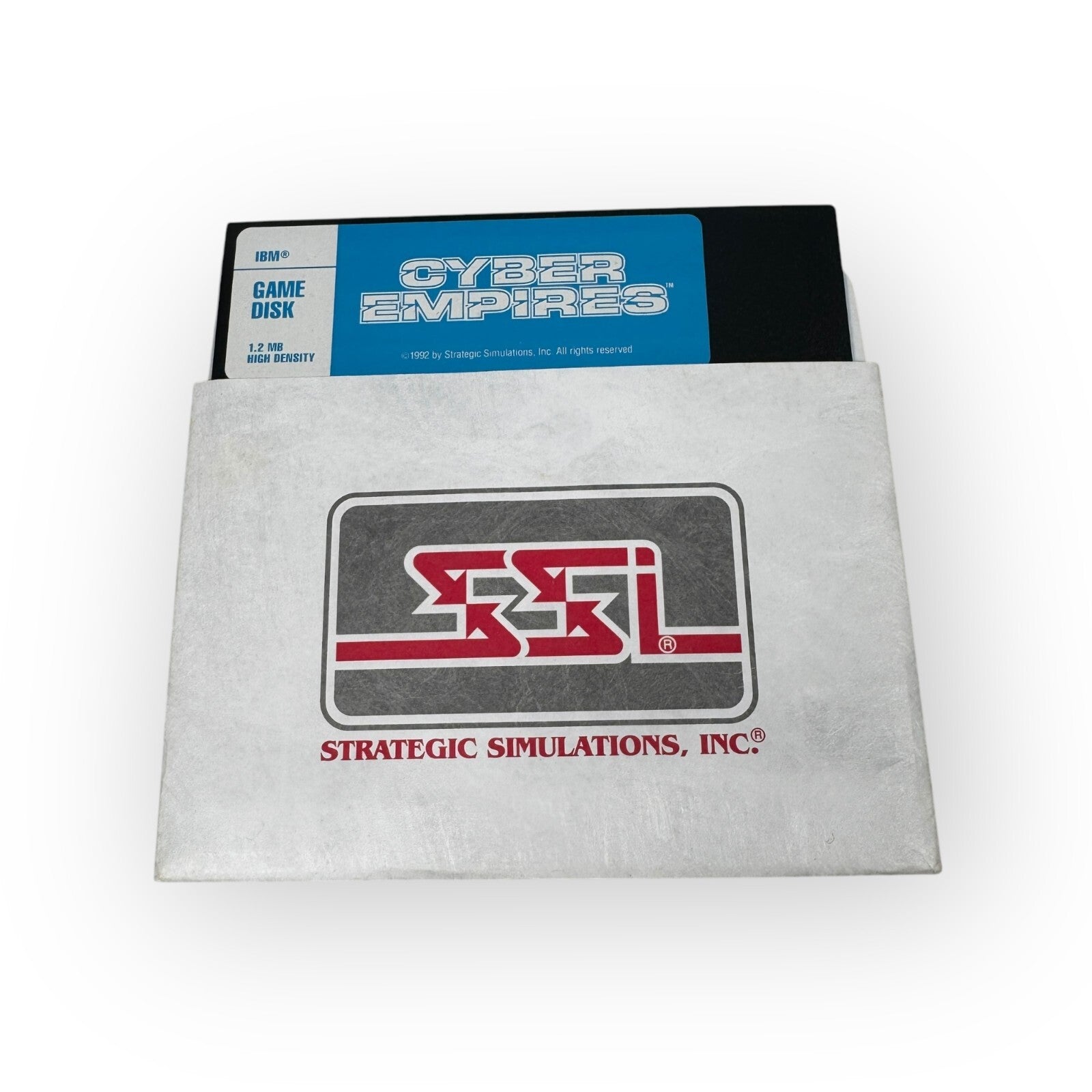 Cyber Empires SSI Strategy Game for IBM PC MS-DOS 5.25" Floppy Disc w/ Manual