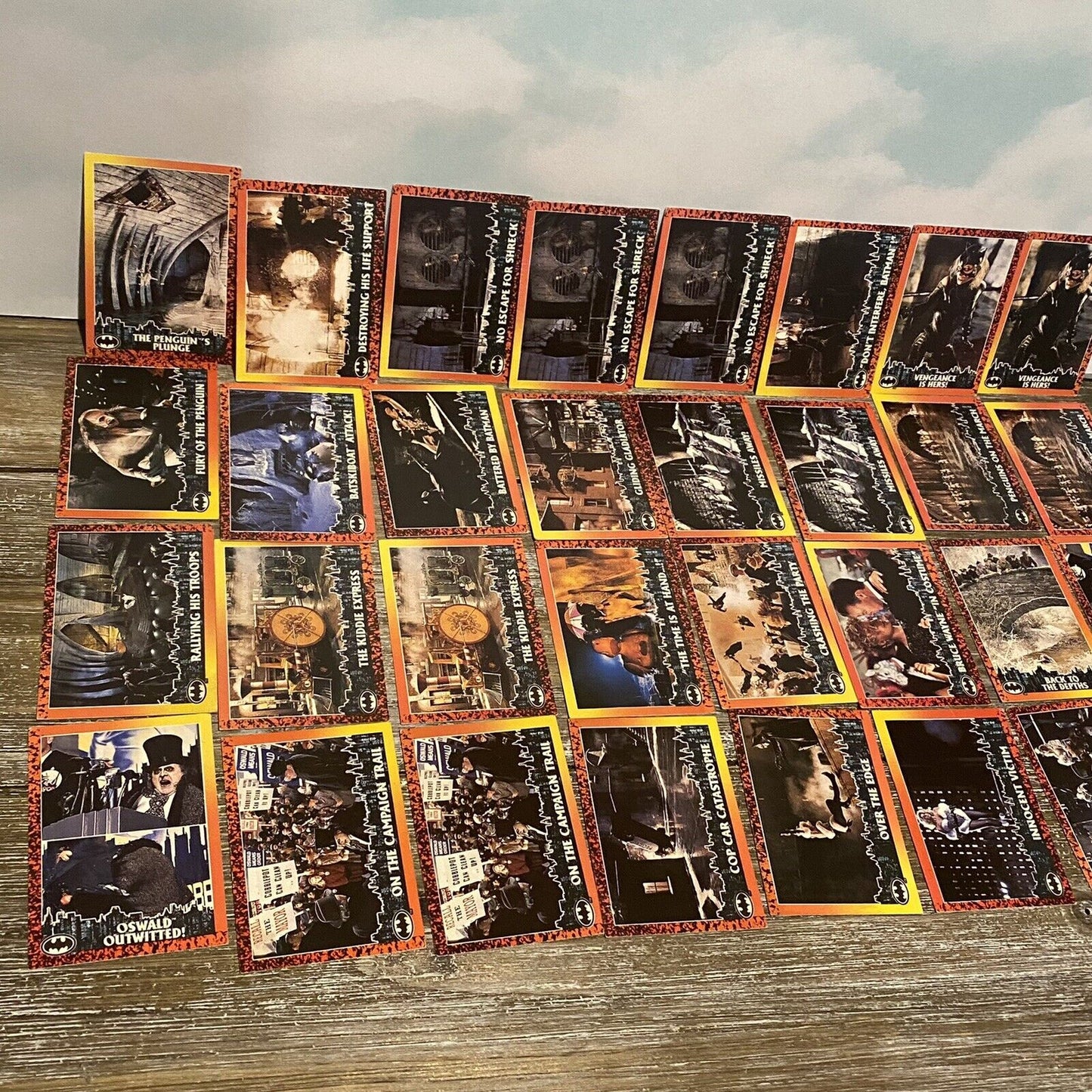 VTG Topps 1992 Batman Returns trading cards Mixed Lot Of 68 w/ Doubles