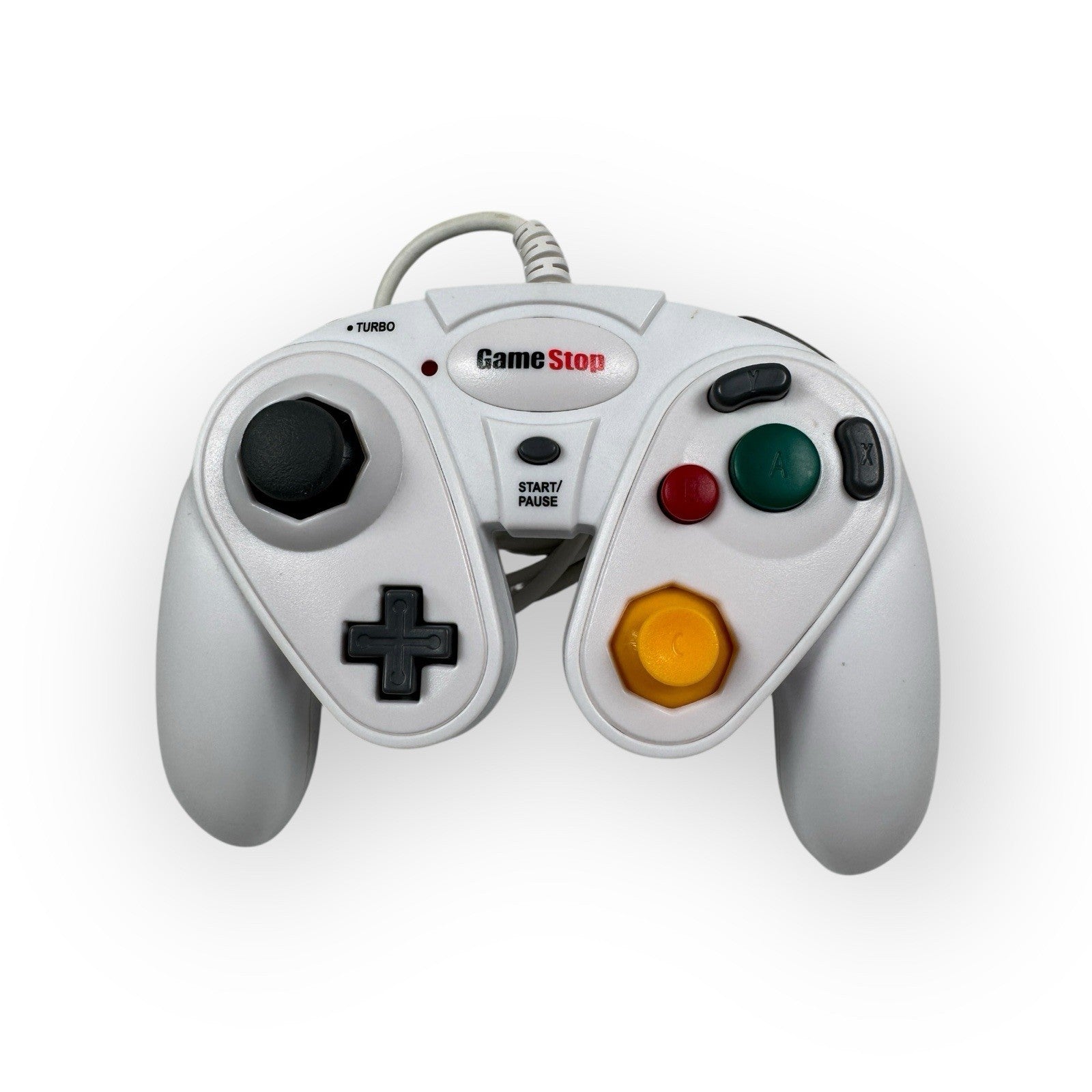 Gamecube Wii Gamestop Controller White Wired Corded G3 Tested & Working