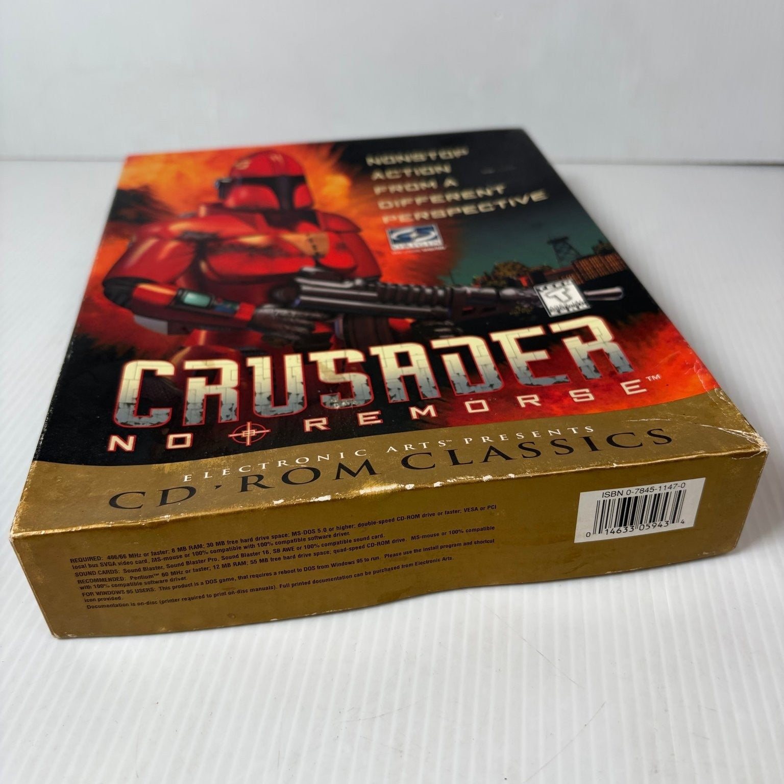 Crusader No Remorse CD-ROM Classics PC Big Box Action Shooter Video Game