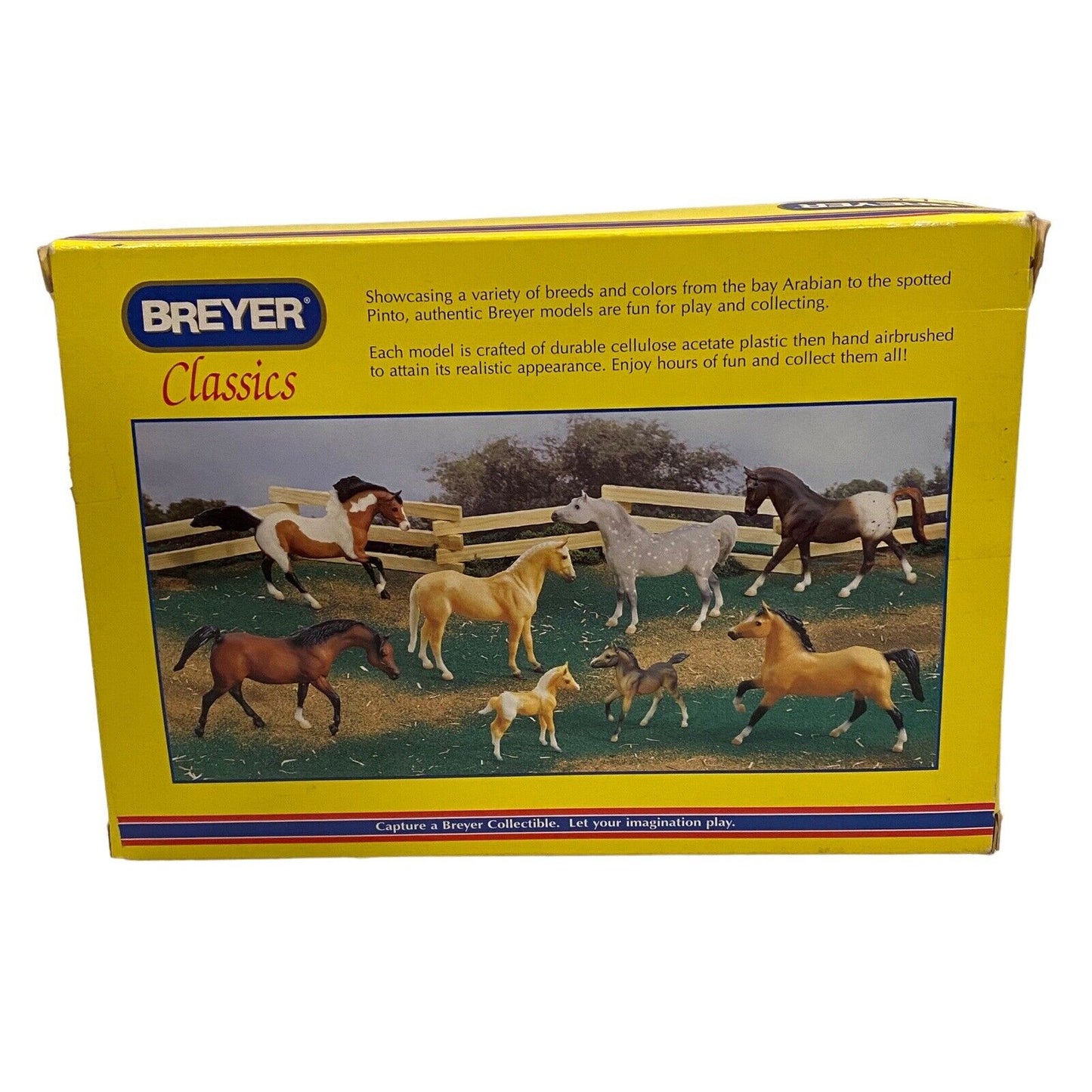 Breyer Classics No. 633 Bay Pinto Barn Style  Box