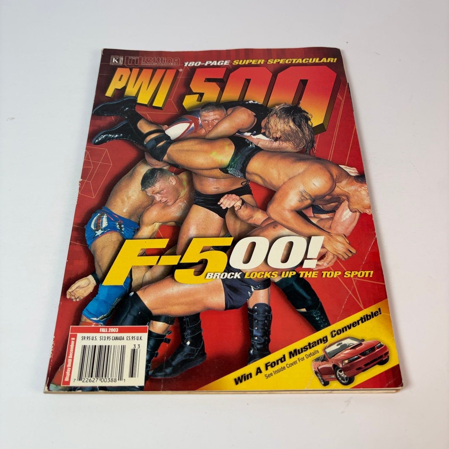 PWI 500 Magazine Fall 2003 Brock Lesnar John Cena Wrestling Sports