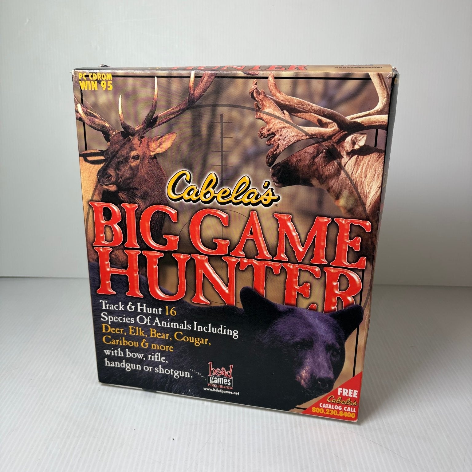 Cabela's Big Game Hunter Big Box PC CD-ROM Windows 95 Hunting Video Game FPS