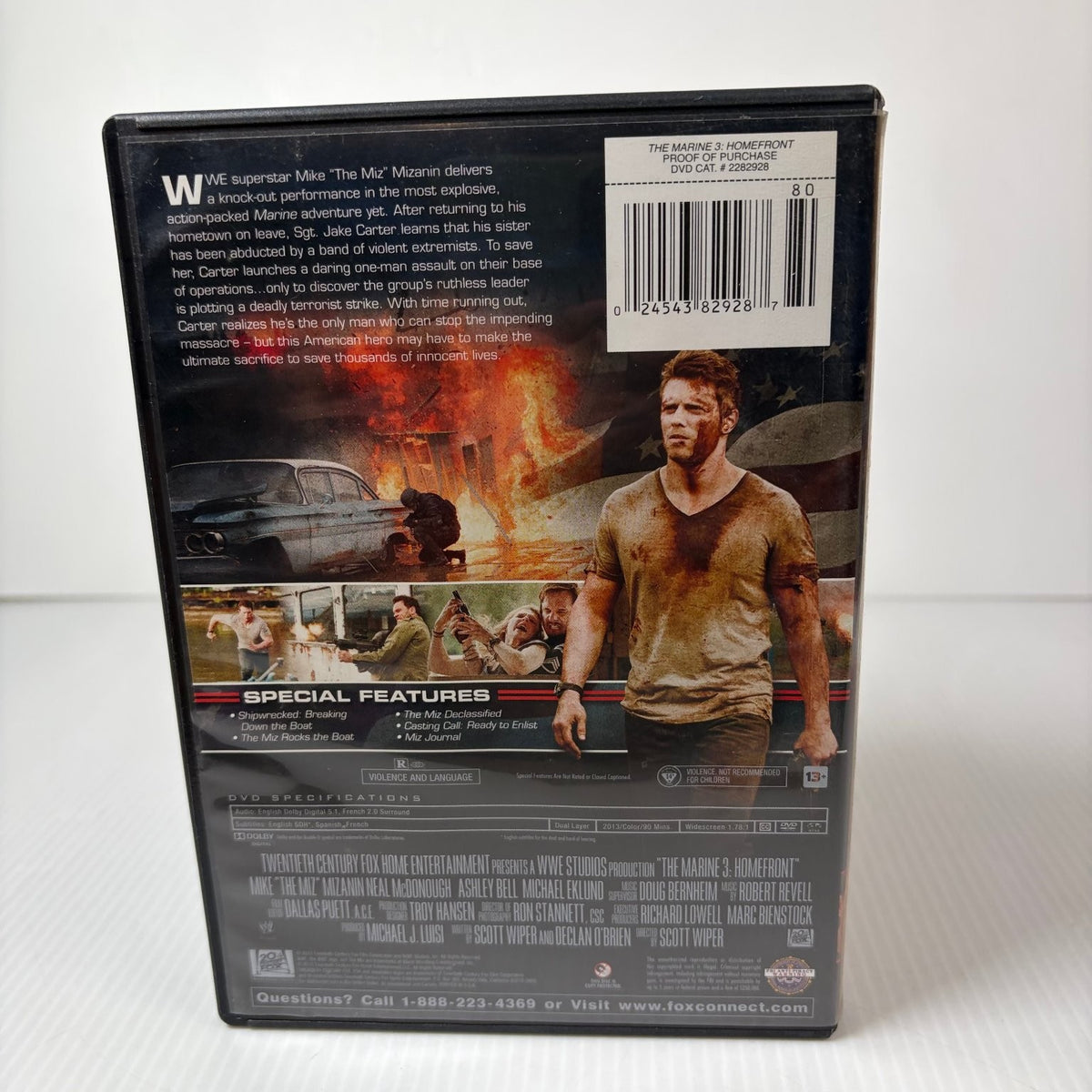 The Marine 3 Homefront DVD 2013 Mike "The Miz" Mizanin Action Thriller