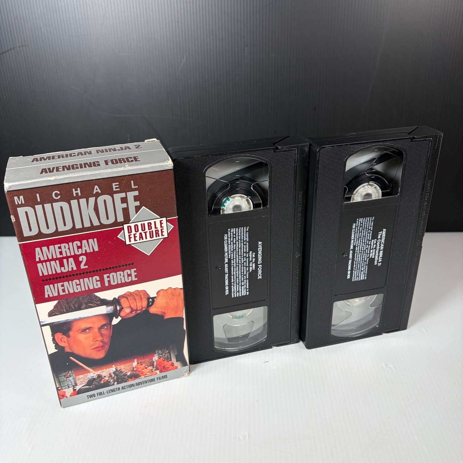 American Ninja 2 & Avenging Force VHS 1995 Action Double Feature Videos