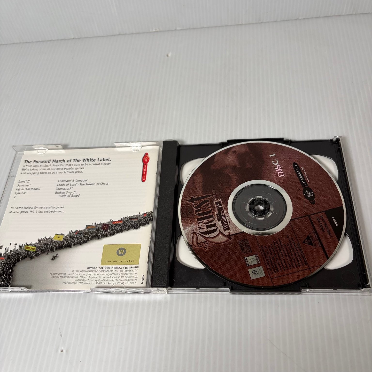 The 7th Guest PC CD-ROM Windows 95 Version Video Game Puzzle Adventure