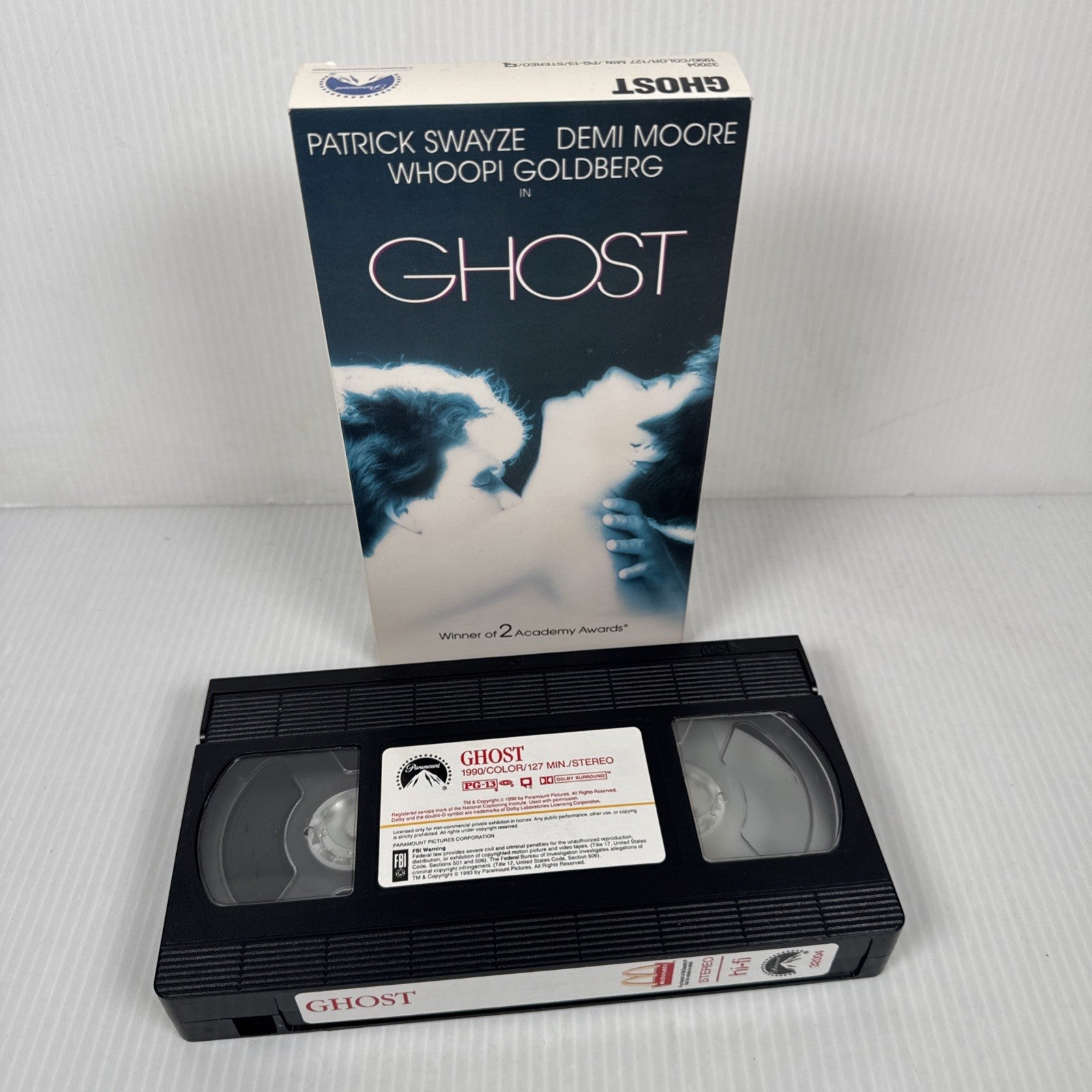 Ghost (VHS, 1991) McDonald's Edition Paramount Patrick Swayze Demi Whoopi