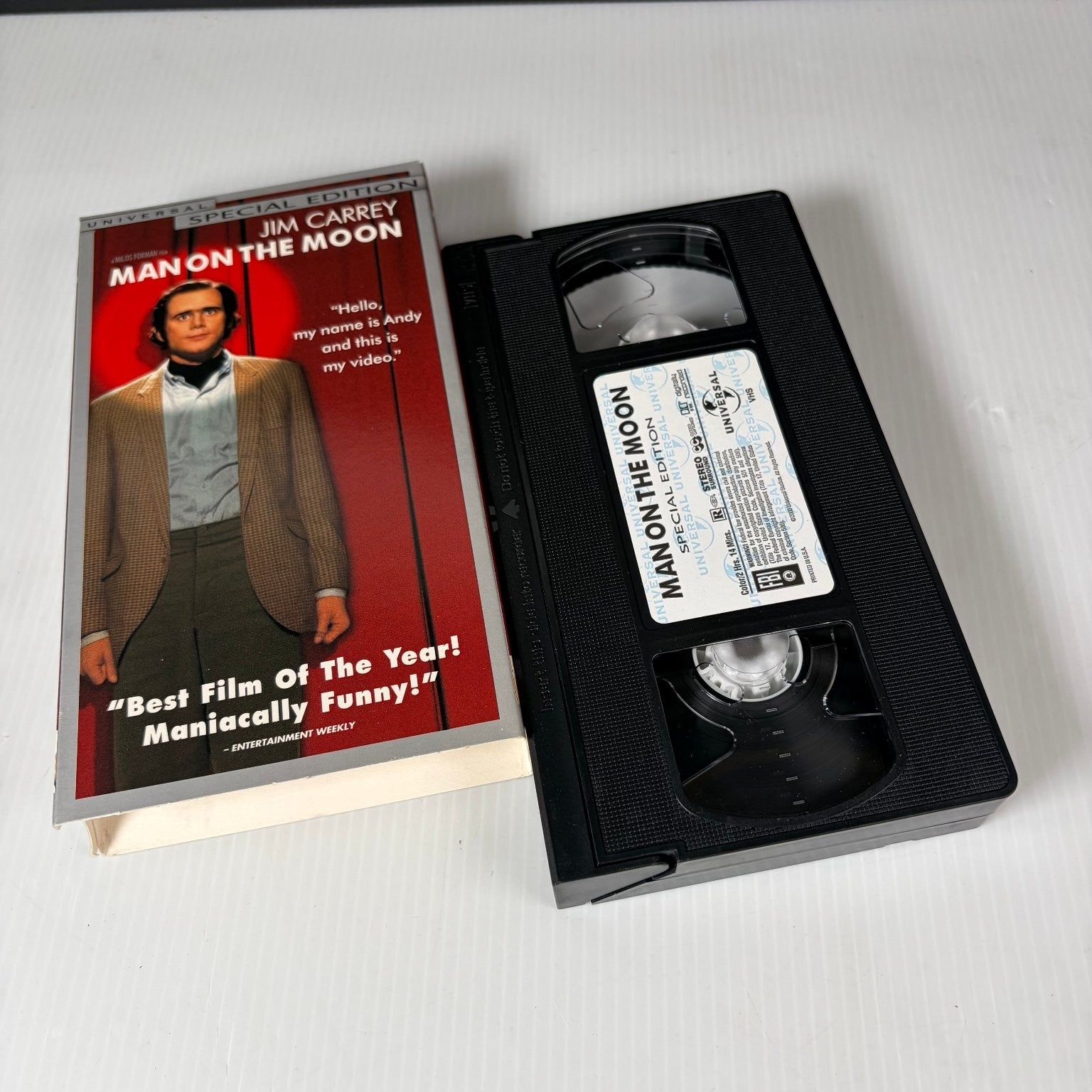 Man on the Moon VHS 1999 Andy Kaufman Biopic Special Edition Jim Carrey