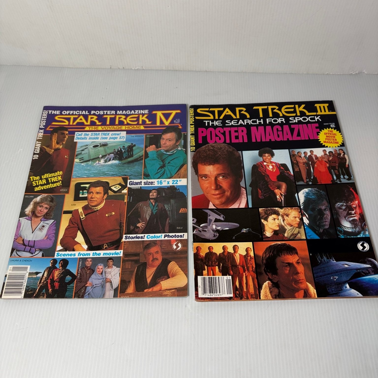 Star Trek Post Magazine Lot of 2 Issues Movies III IV Shatner Nemoy