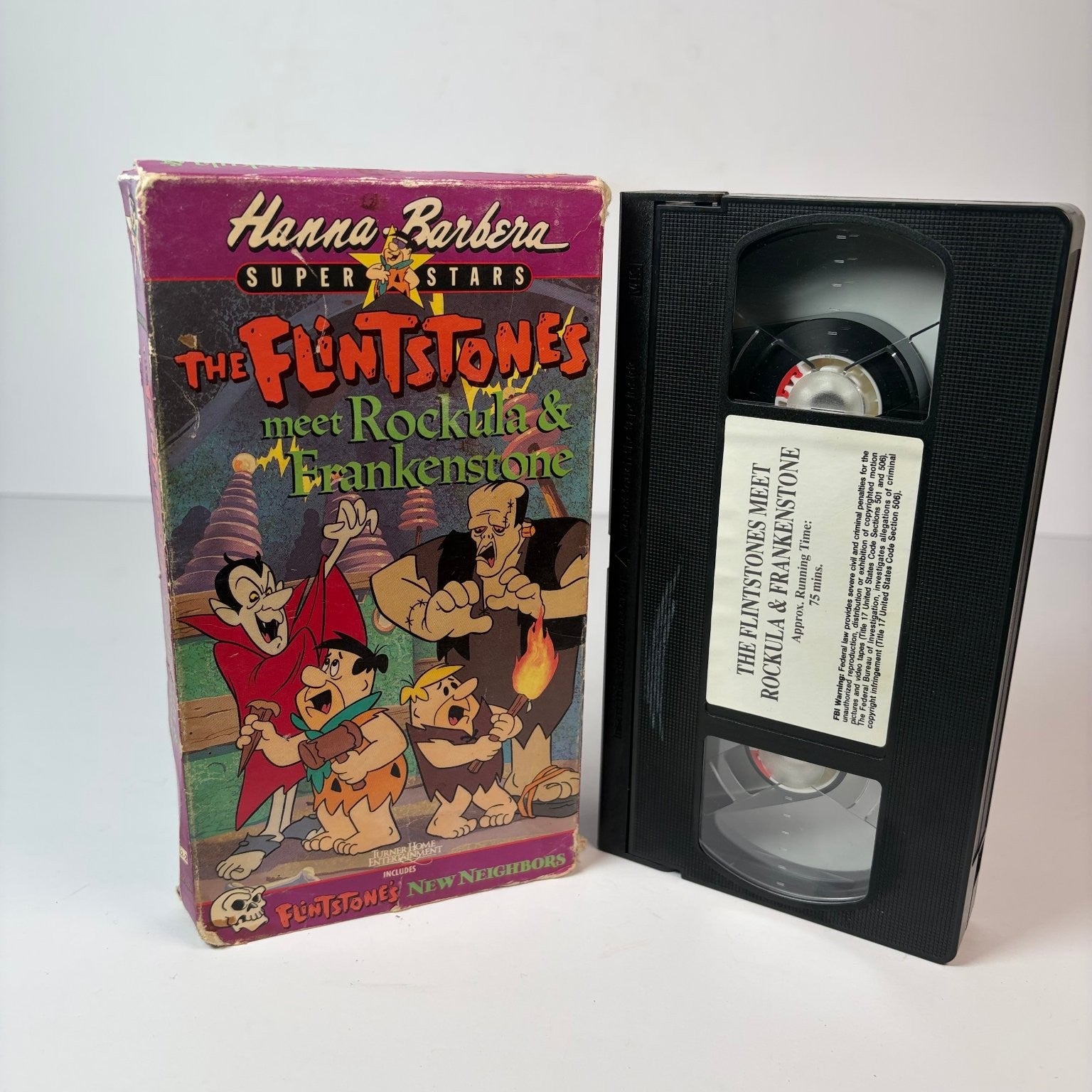 The Flintstones Meet Rockula & Frankenstone VHS 1979 Cartoon Hanna-Barbera