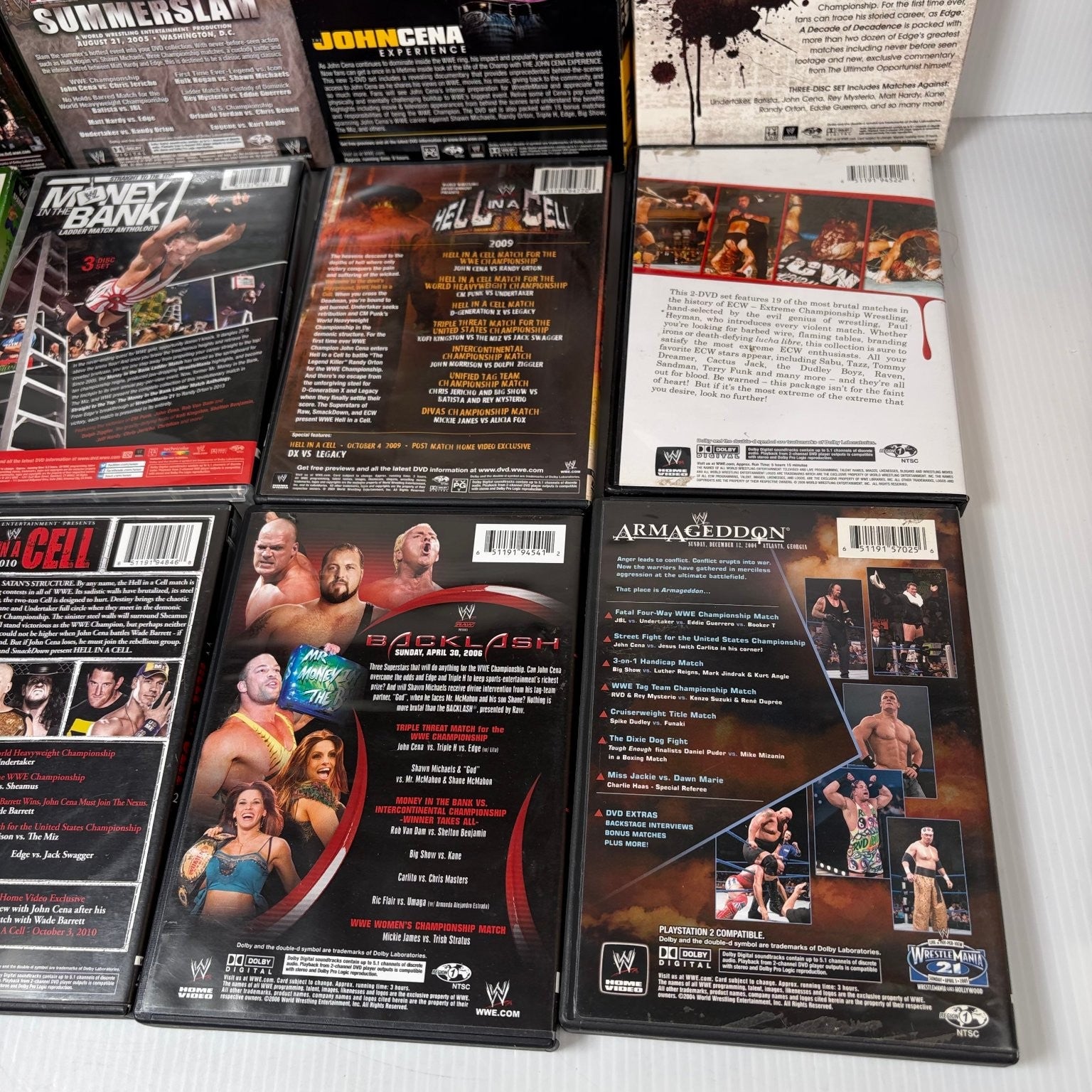 Lot of 15 WWE Pay-Per-View & Anthology DVD Sets Summerslam, Satan's Prson & More