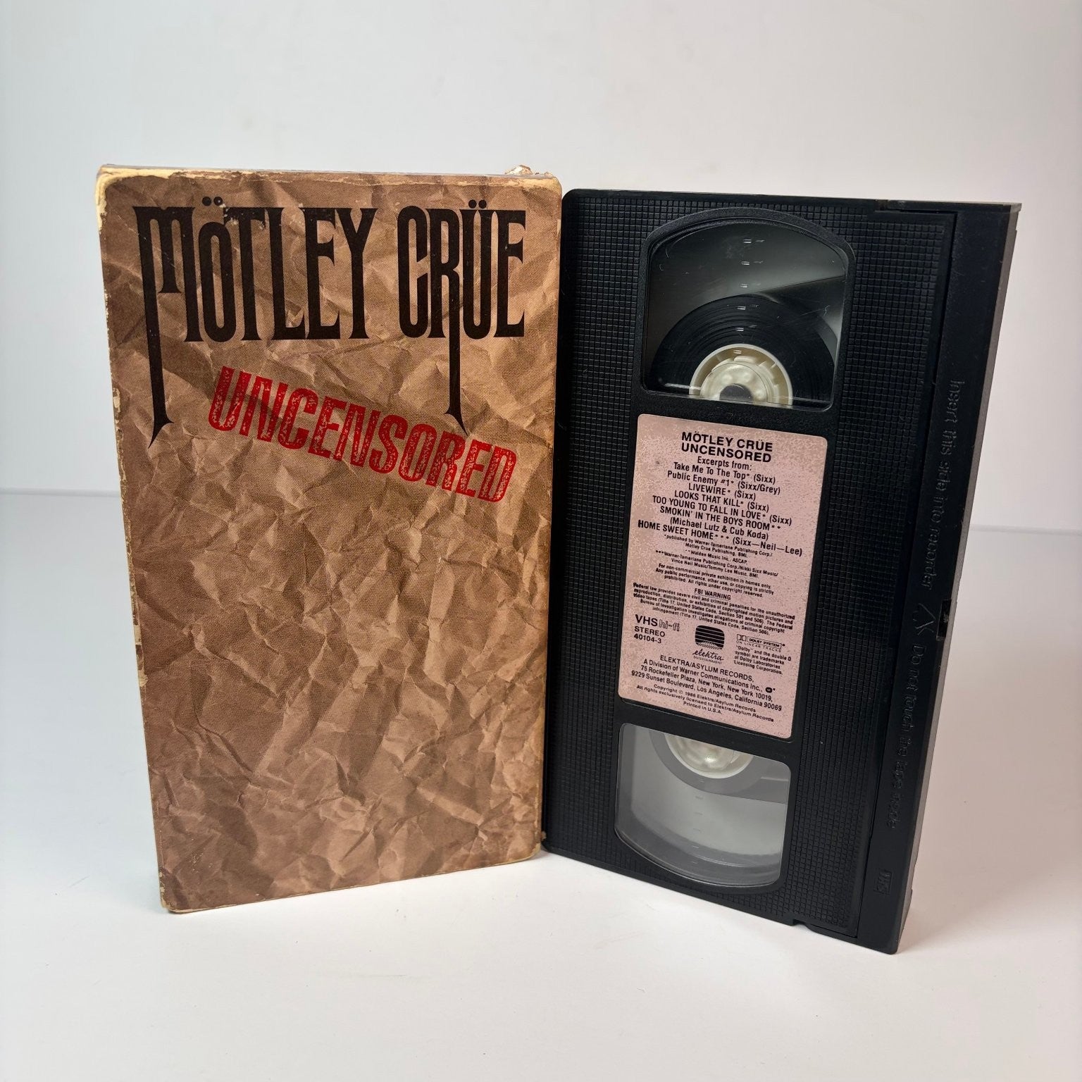 Mötley Crüe Uncensored VHS 1986 Music Video Elektra Asylum Records