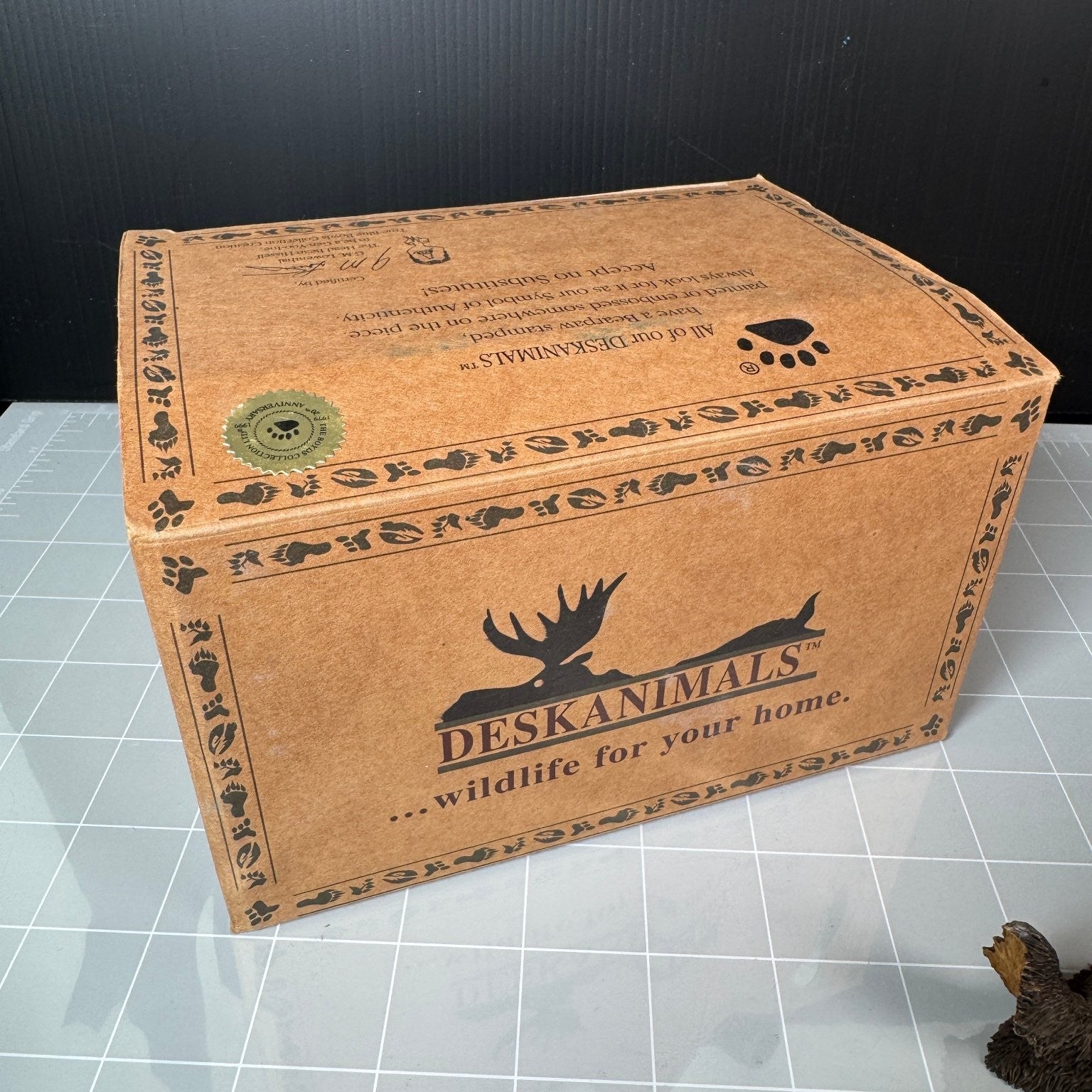 Moose DeskAnimals Wildlife Figurine 20th Anniversary 1999 Resin